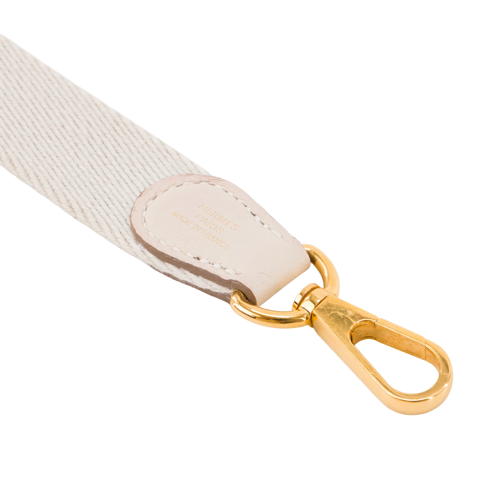 HERMÈS - Sac à bandoulière Evelyne 16 Hermès en cuir clémence beige craie