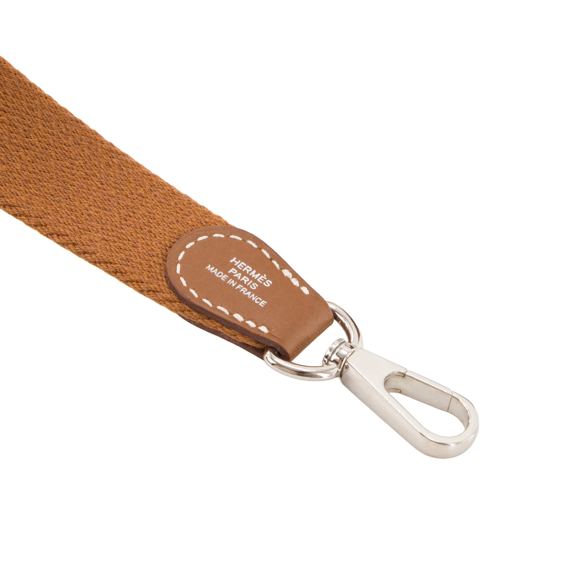 HERMÈS - Sac à bandoulière Evelyne 16 Hermès en cuir clémence marron gold