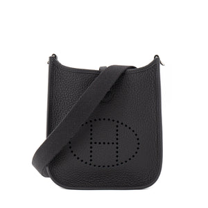 HERMÈS - Sac à bandoulière Evelyne 16 Hermès en cuir clémence caban