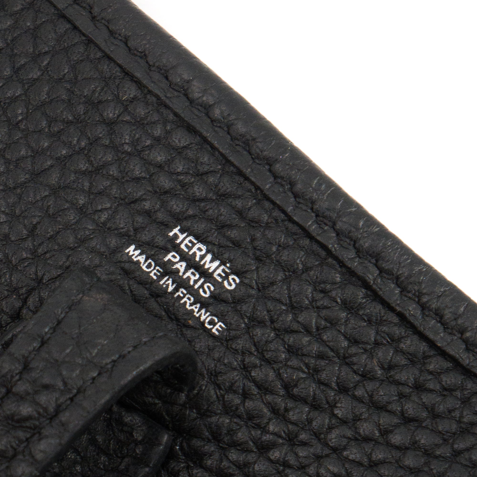 HERMÈS - Sac à bandoulière Evelyne 16 Hermès en cuir clémence noir