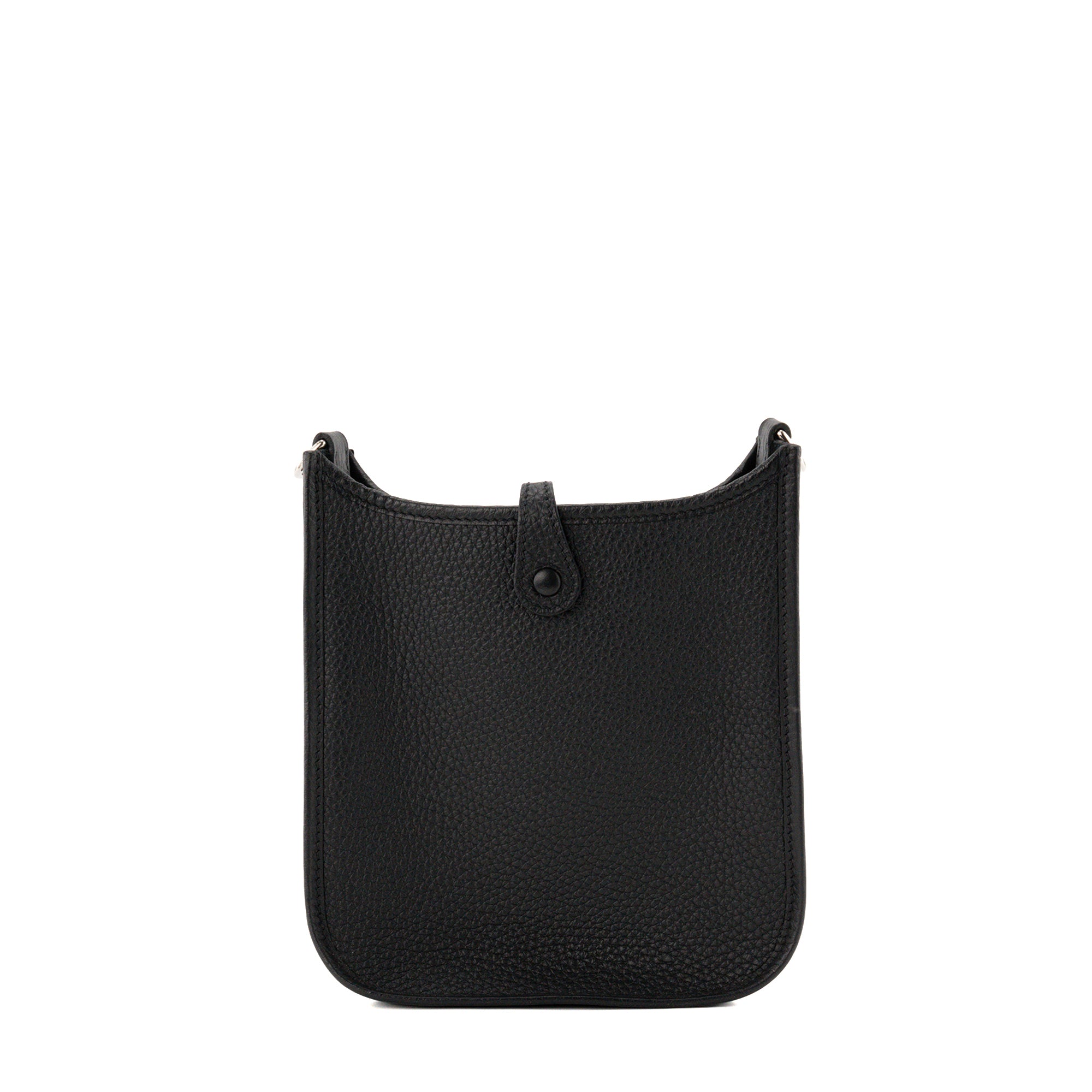 HERMÈS - Sac à bandoulière Evelyne 16 Hermès en cuir clémence noir