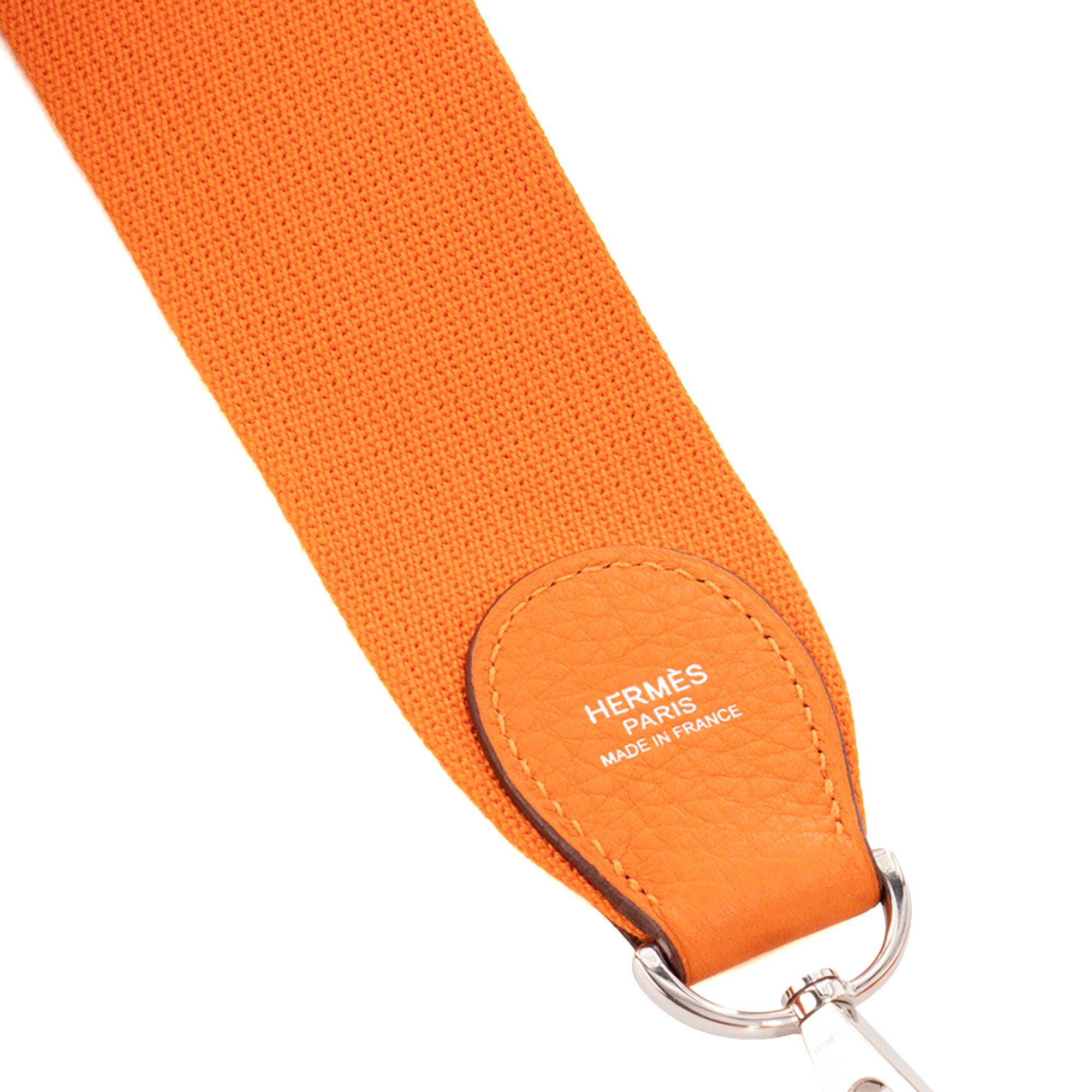 HERMÈS - Sac à bandoulière Evelyne 29 Hermès en cuir clémence orange H