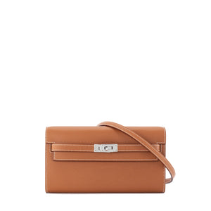 HERMÈS - Sac à bandoulière Kelly To Go Hermès en cuir epsom gold