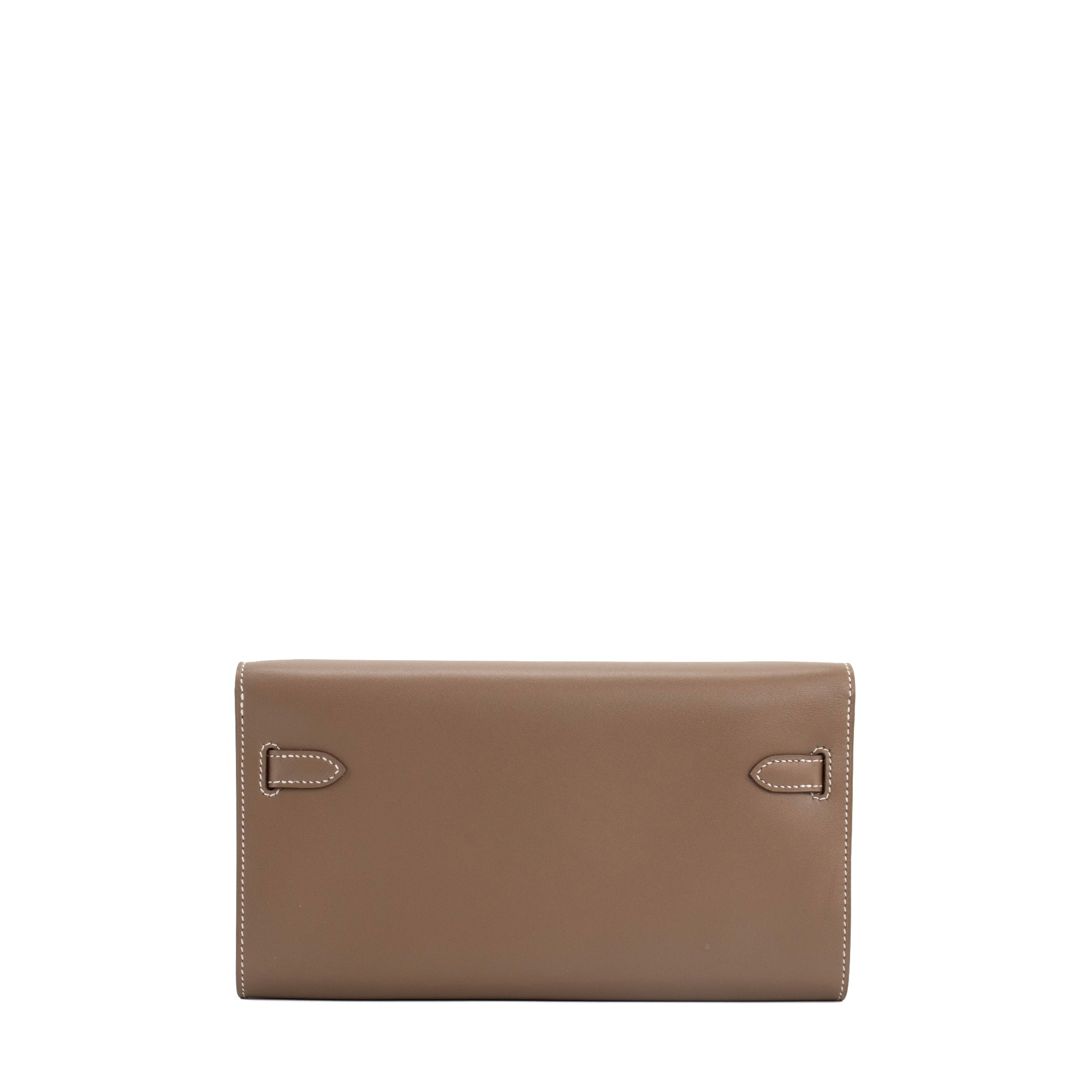 HERMÈS - Sac à bandoulière Kelly To Go Hermès en cuir tadelakt étoupe