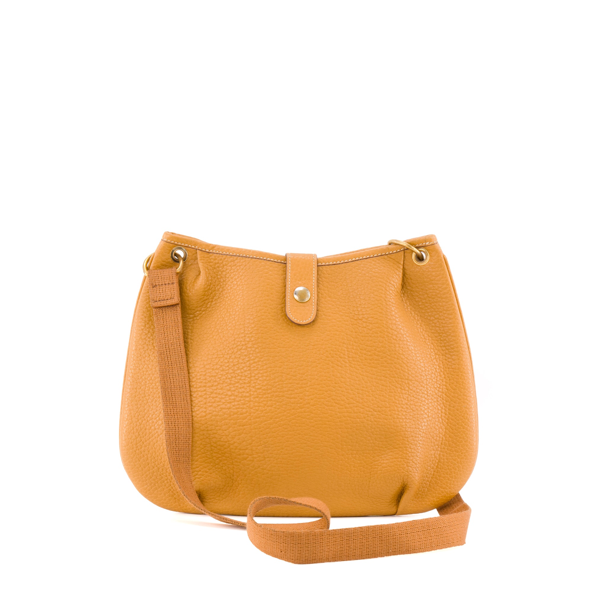 HERMÈS - Sac à bandoulière Rodéo Hermès en cuir clémence marron vintage