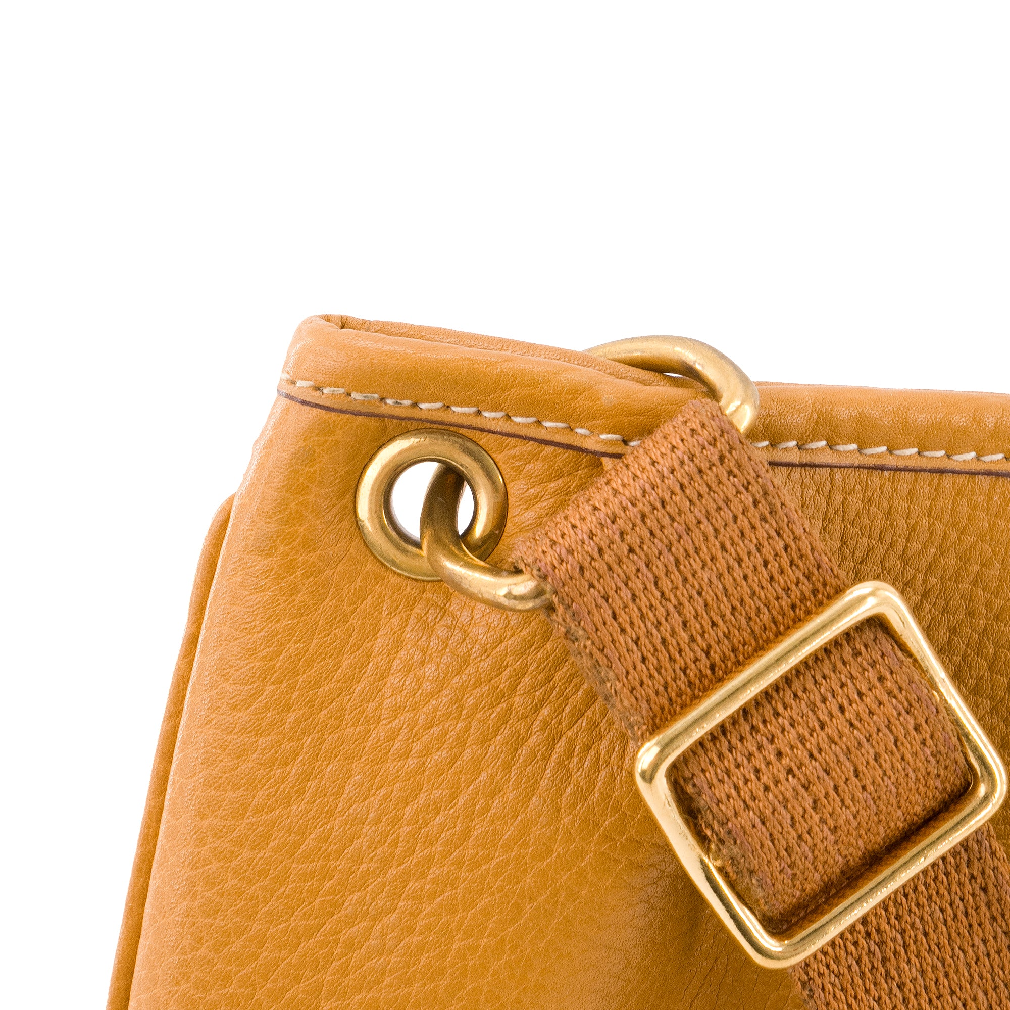 HERMÈS - Sac à bandoulière Rodéo Hermès en cuir clémence marron vintage