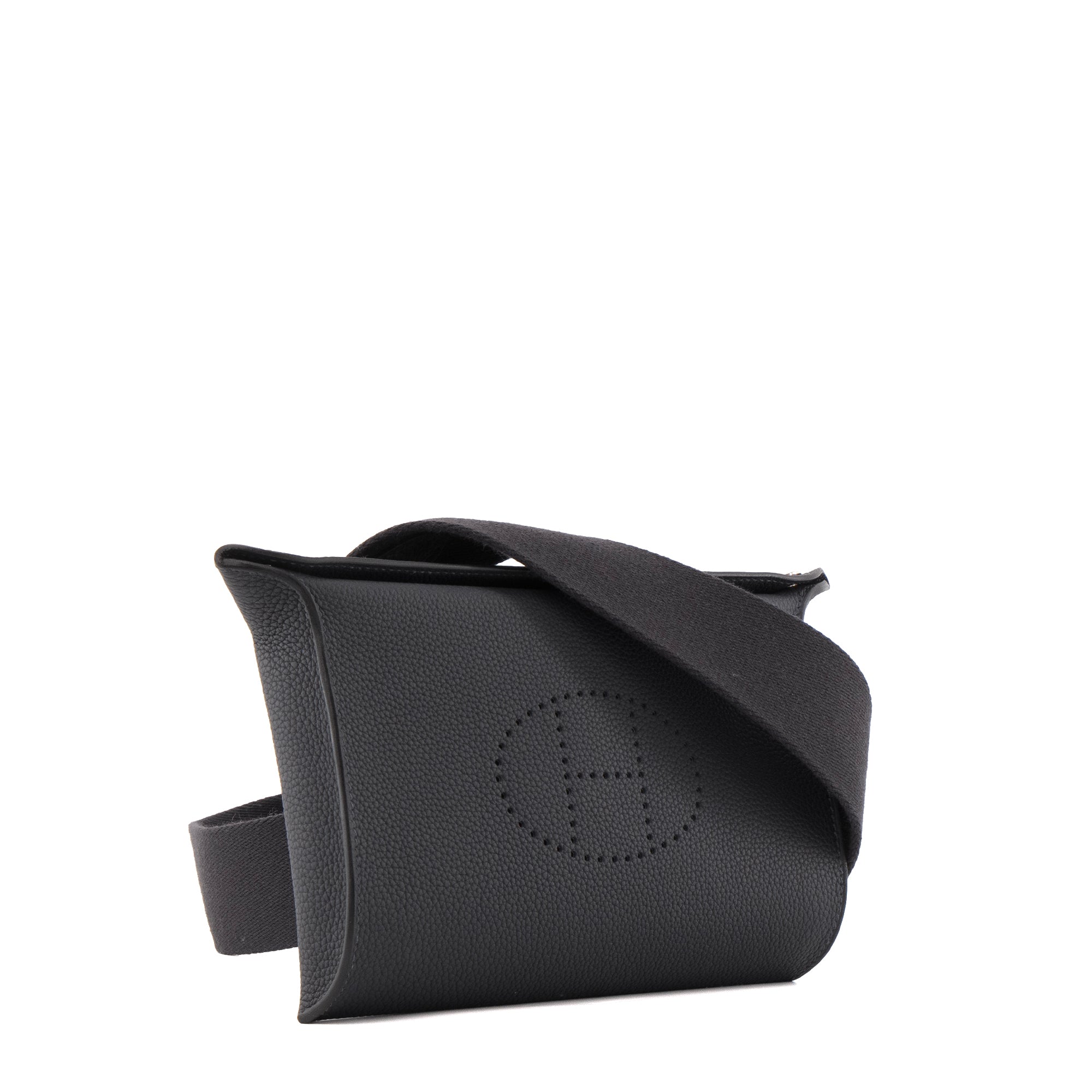 HERMÈS - Sac à bandoulière Videpoches Hermès en cuir togo bleu marine