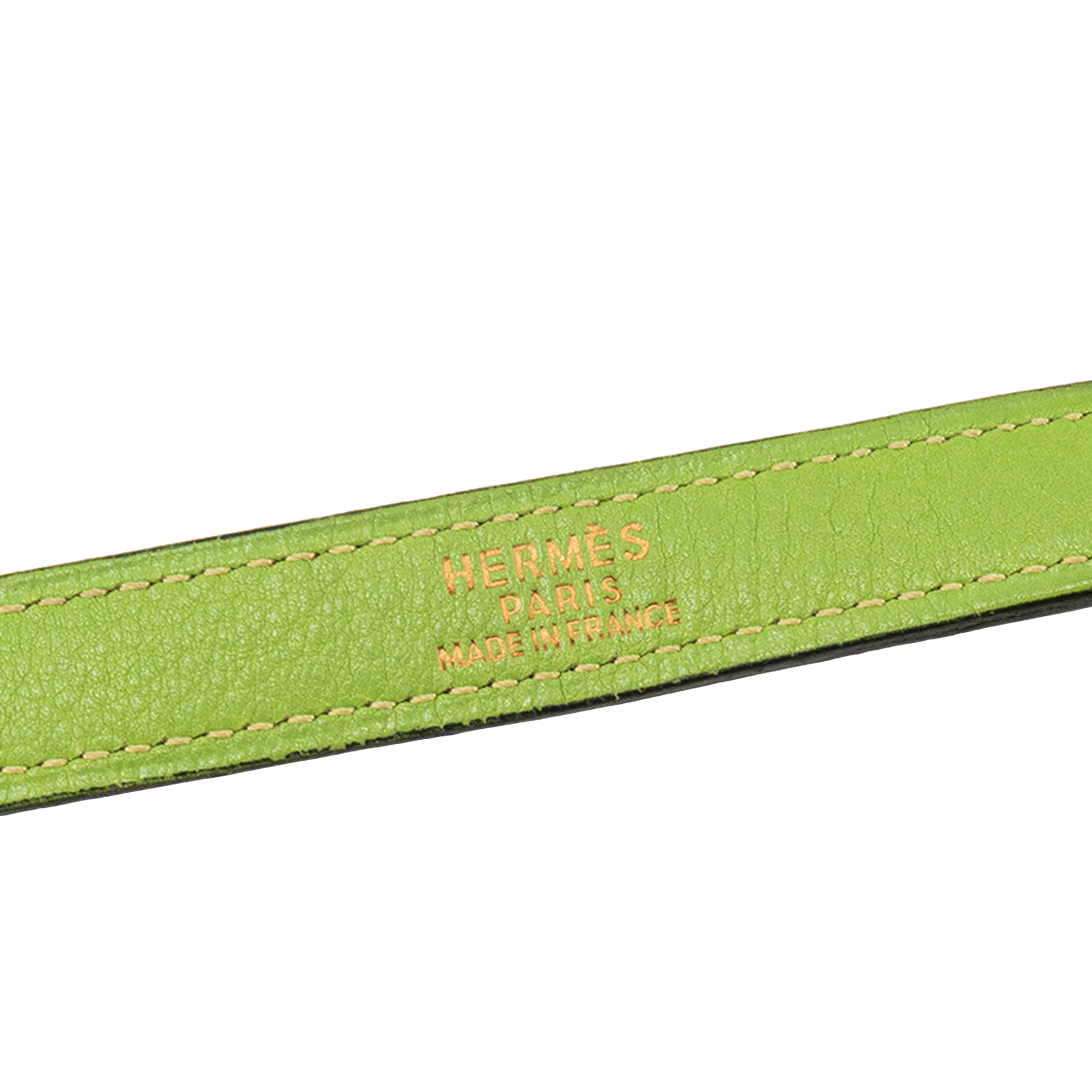HERMÈS - Sac à épaule Kelly 35 Hermès en cuir lisse swift vert