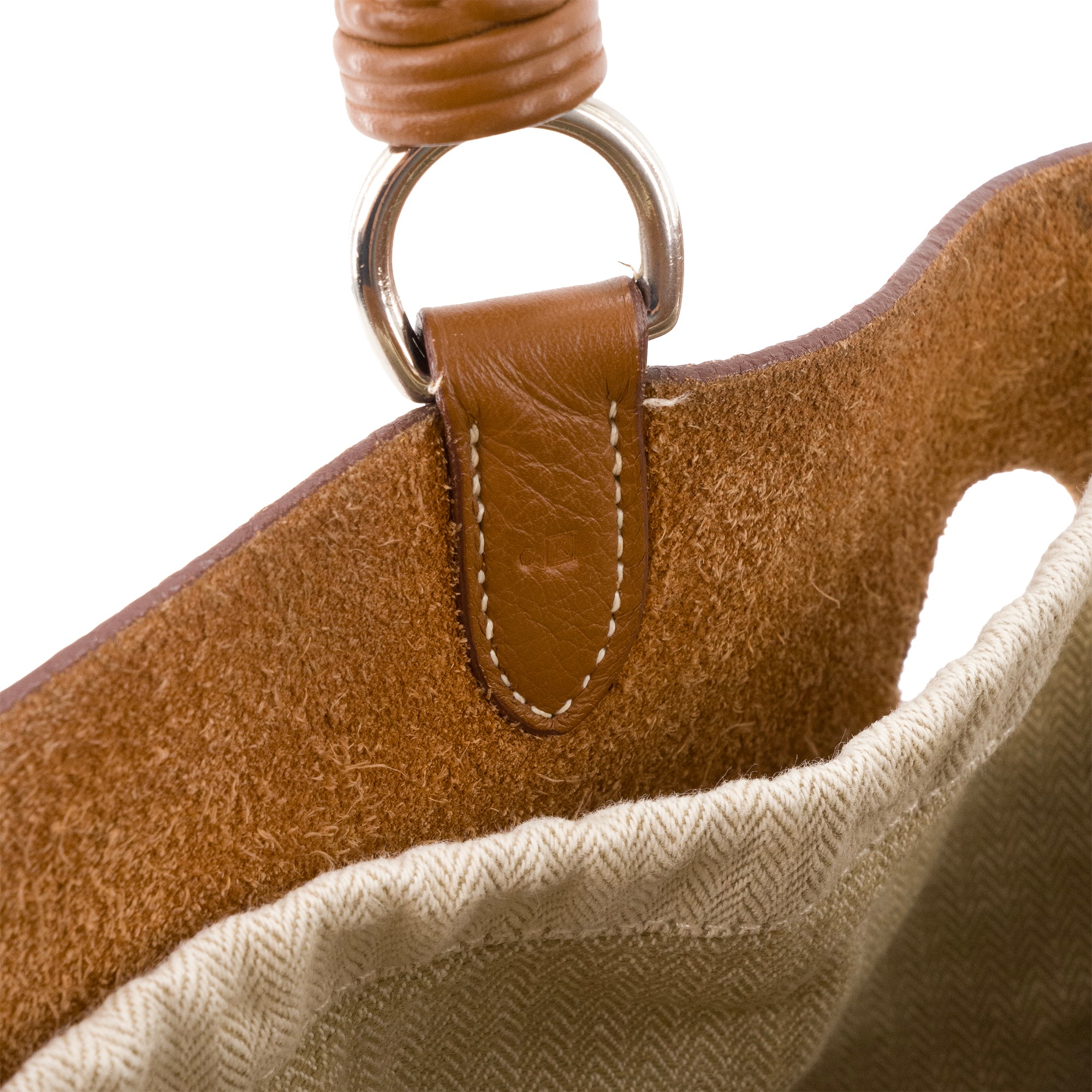 HERMÈS - Sac à épaule Mangeoire Hermès en cuir clémence taurillon gold