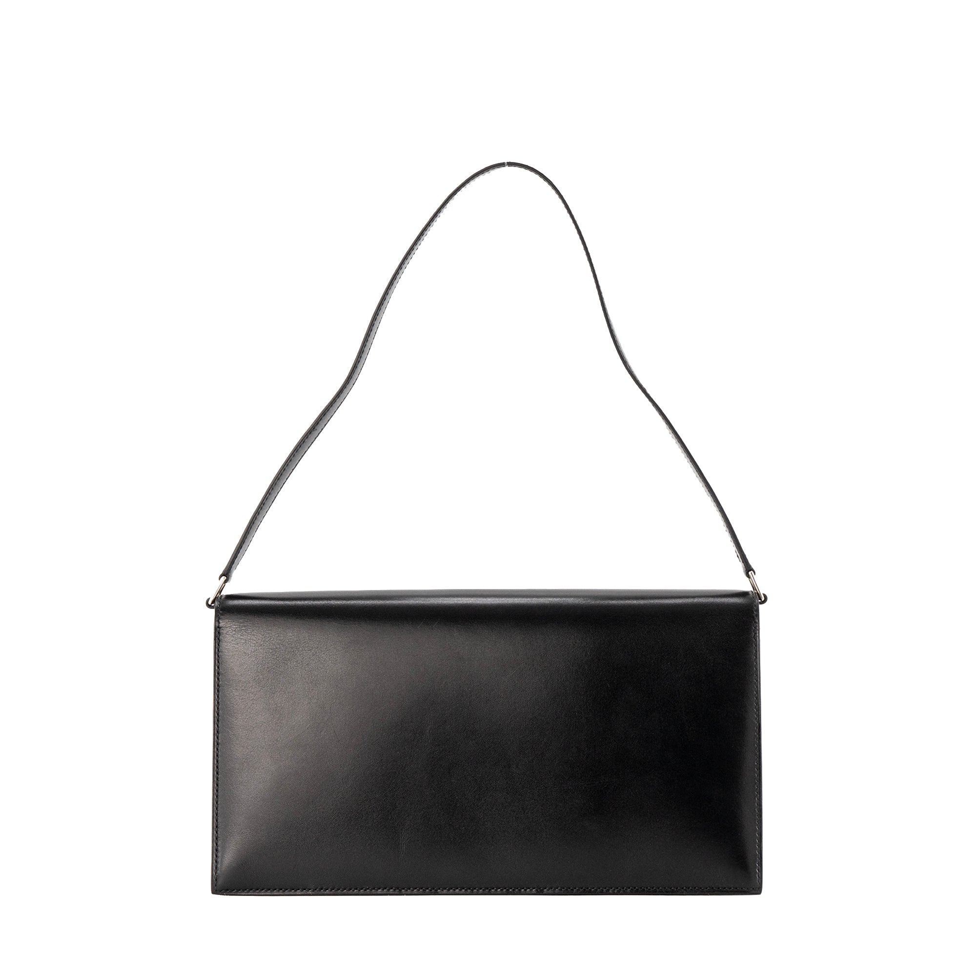 HERMÈS - Sac à épaule Piano Duo Hermès en cuir box noir