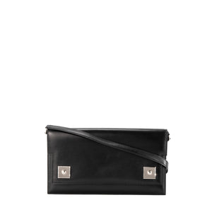HERMÈS - Sac à épaule Piano Duo Hermès en cuir box noir