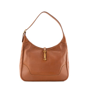 HERMÈS - Sac à épaule Trim 31 Hermès en cuir courchevel gold