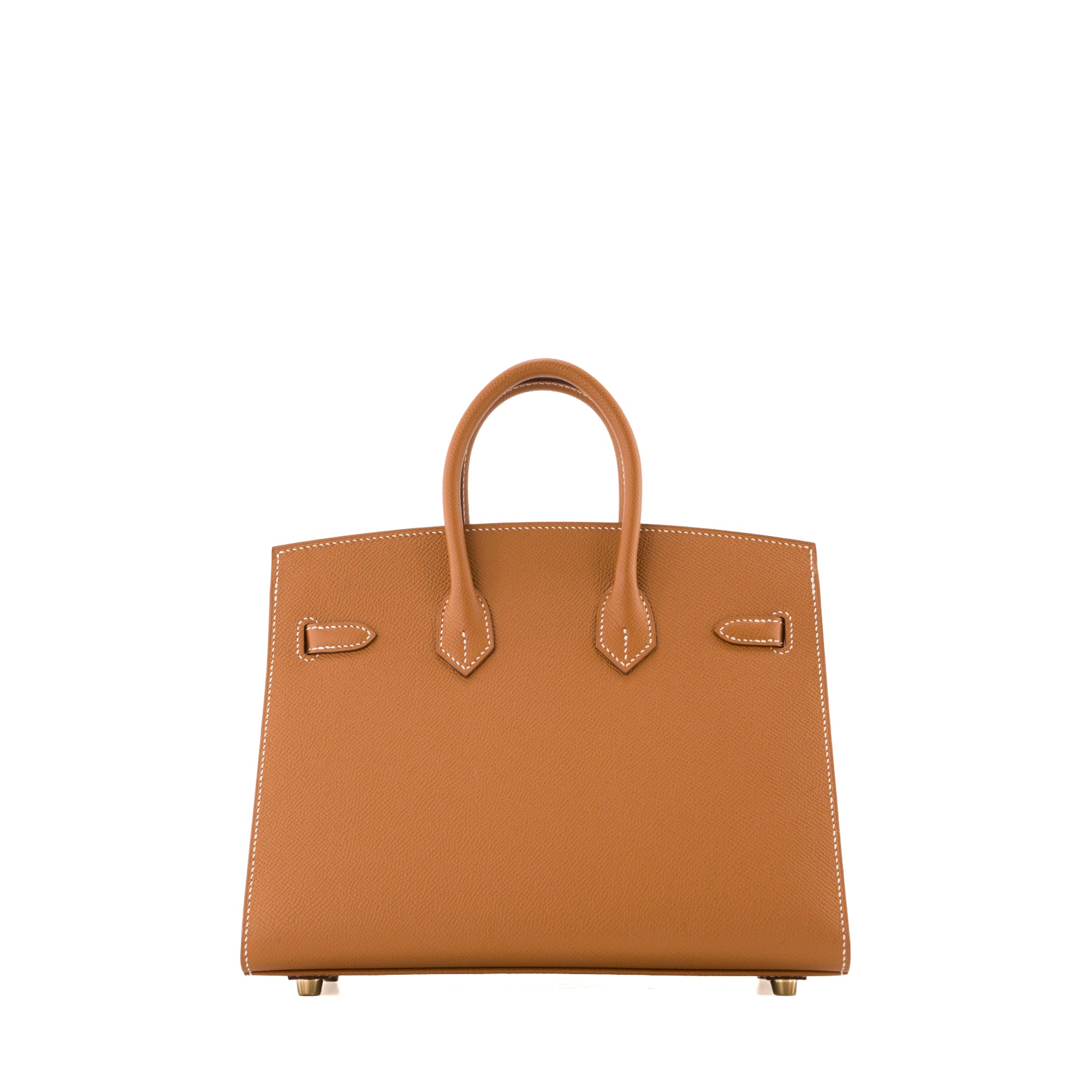 HERMÈS - Sac à main Birkin 25 Hermès en cuir epsom marron gold