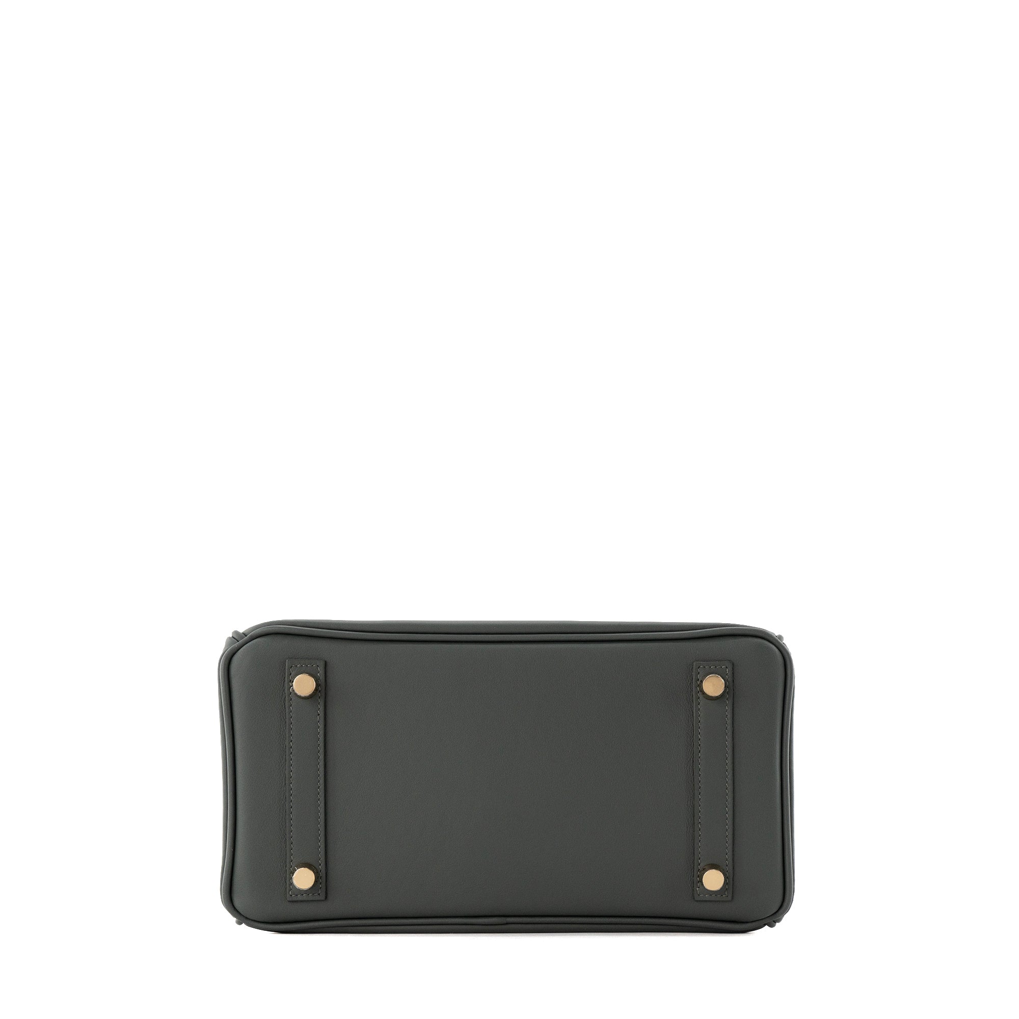 HERMÈS - Sac à main Birkin 25 Hermès en cuir swift vert mangrove