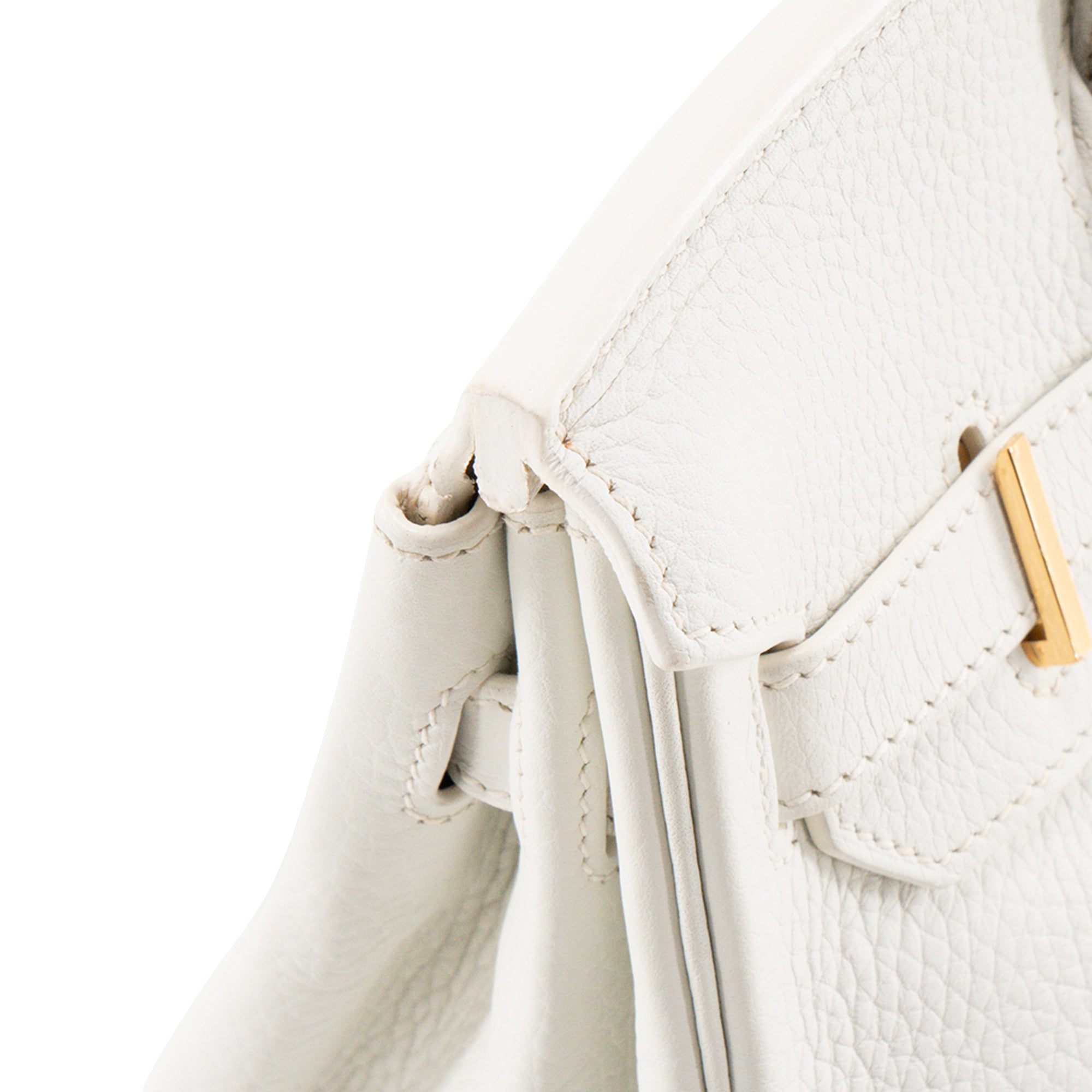 HERMÈS - Sac à main Birkin 30 Hermès en cuir togo blanc