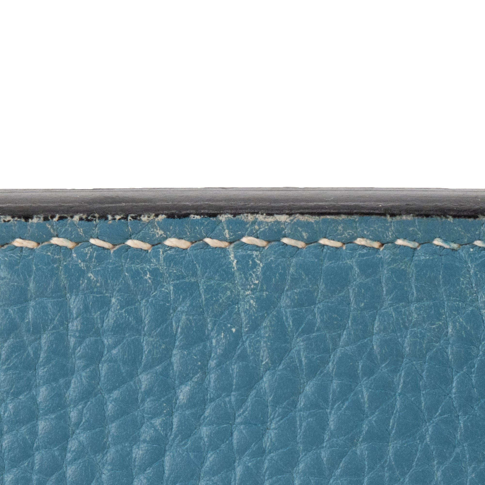HERMÈS - Sac à main Birkin 35 Hermès en cuir clémence bleu jean