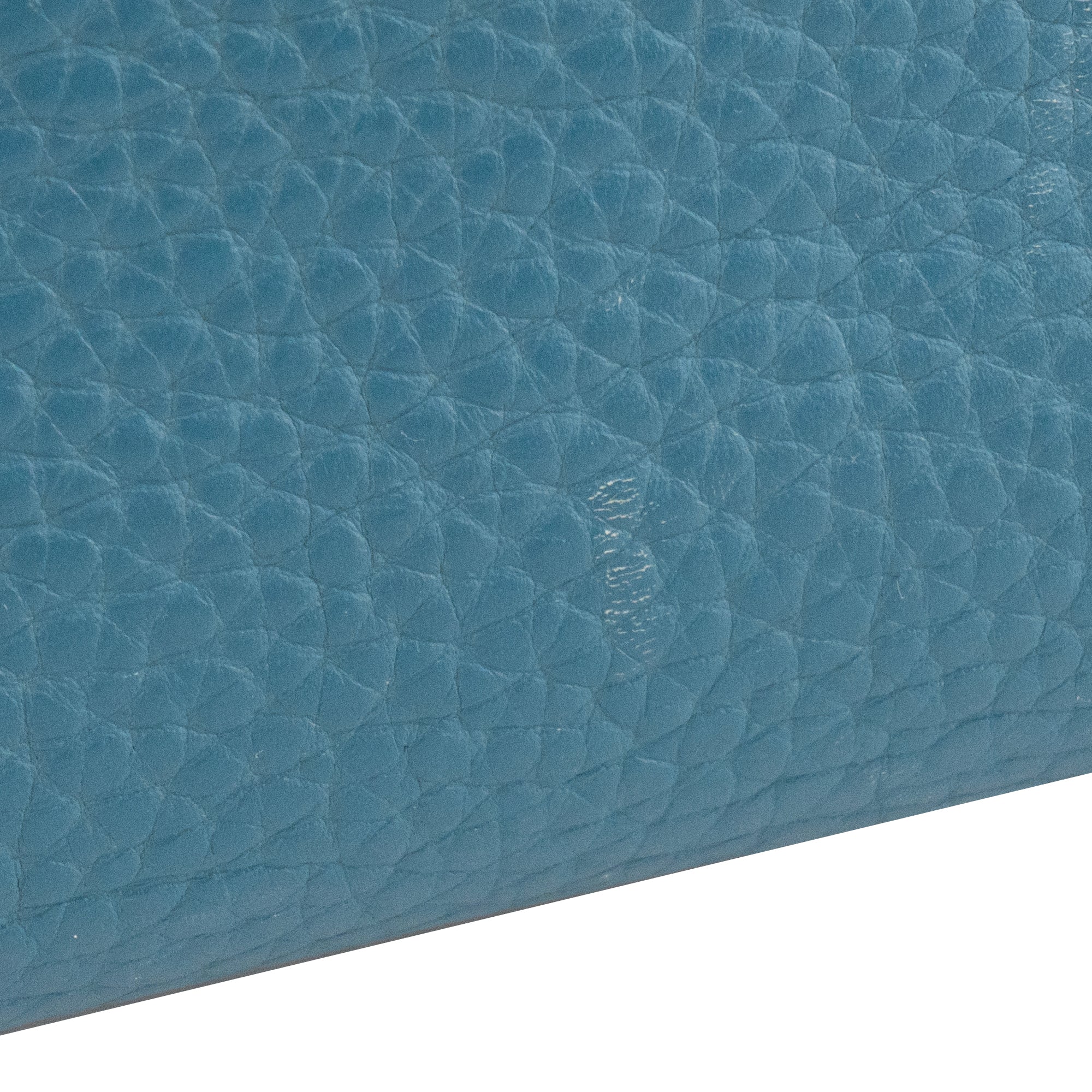 HERMÈS - Sac à main Birkin 35 Hermès en cuir clémence bleu jean