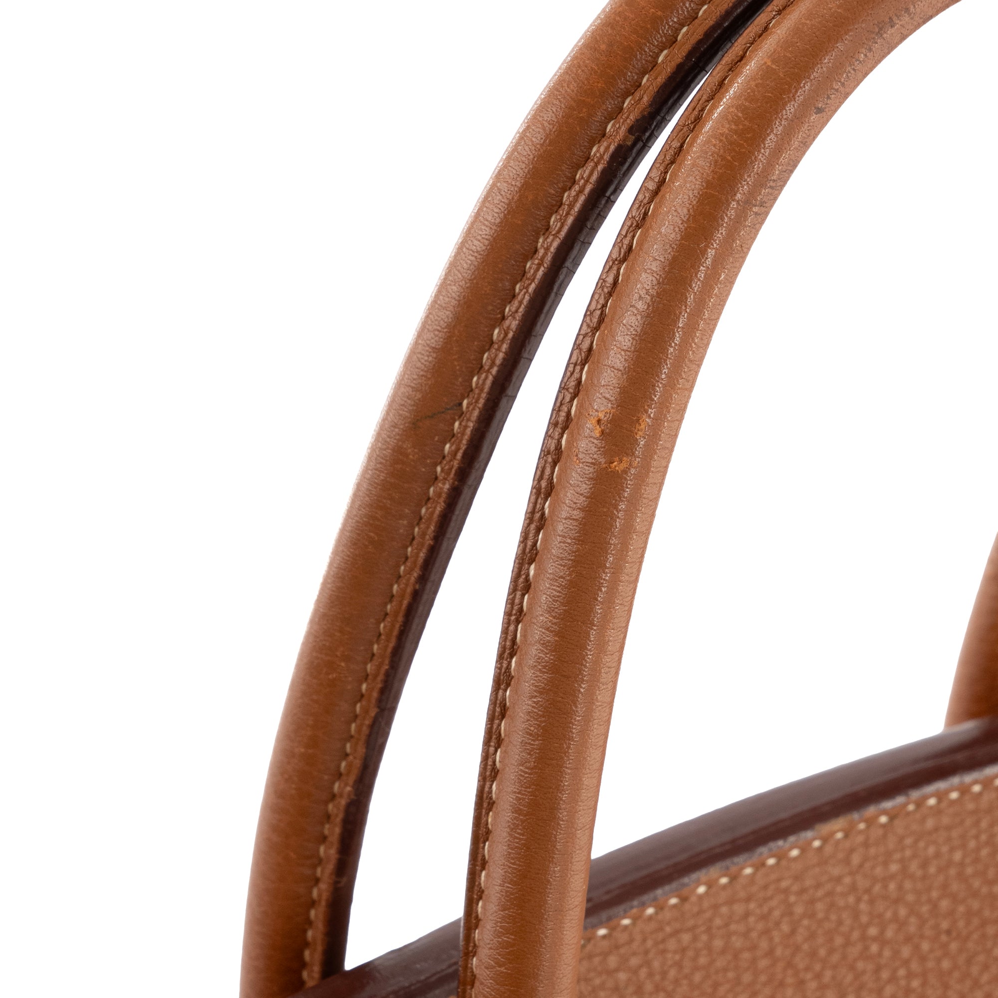 HERMÈS - Sac à main Birkin 35 Hermès en cuir clémence gold