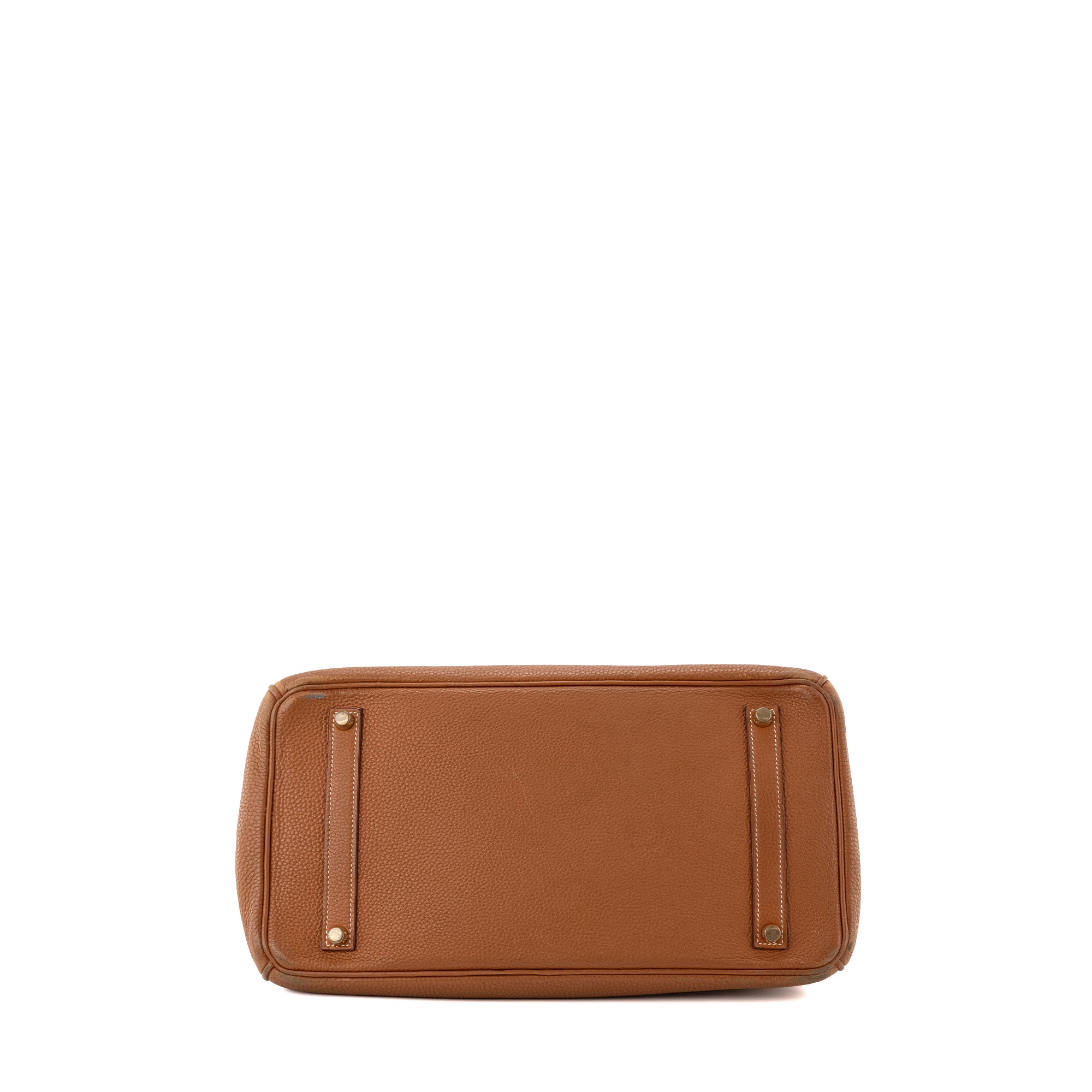 HERMÈS - Sac à main Birkin 35 Hermès en cuir clémence gold