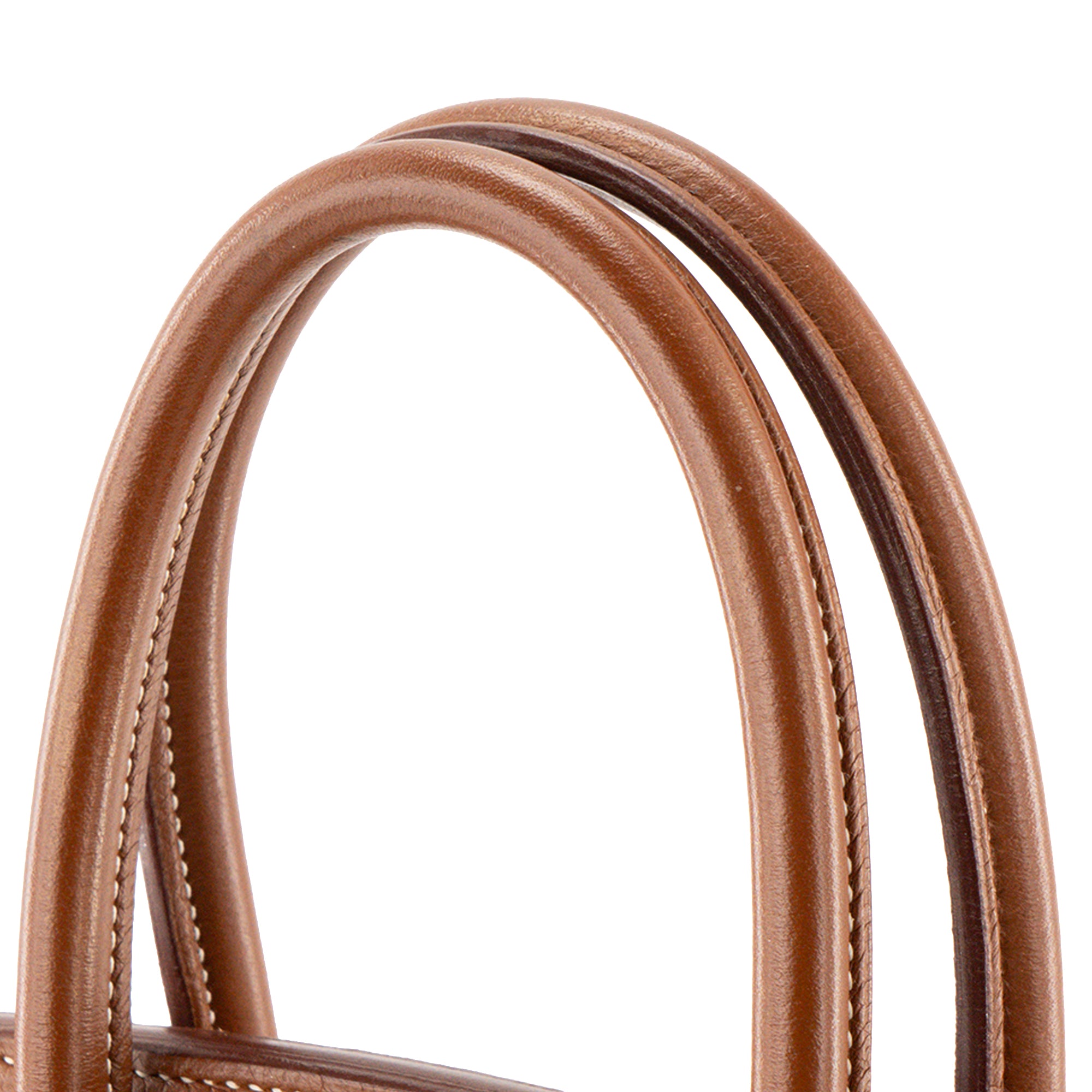 HERMÈS - Sac à main Birkin 35 Hermès en cuir clémence marron gold