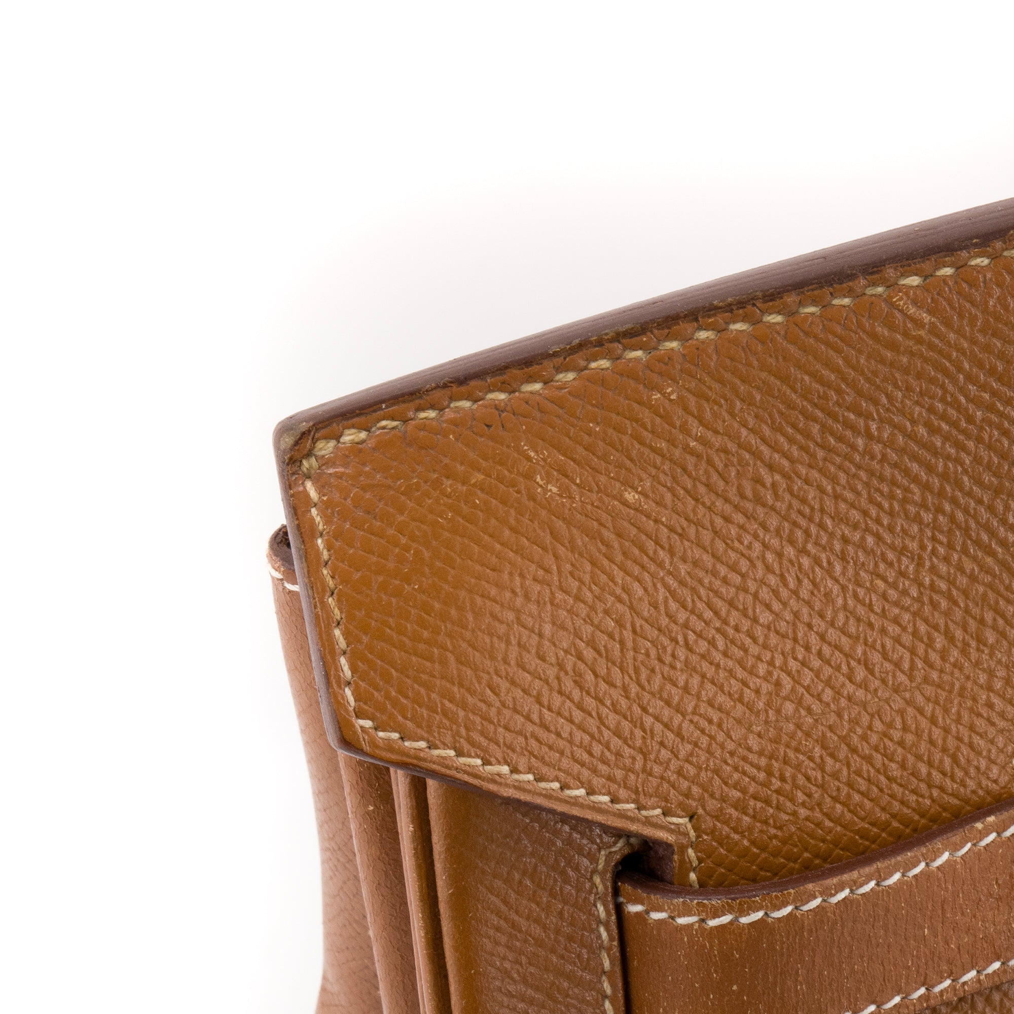 HERMÈS - Sac à main Birkin 35 Hermès en cuir epsom gold vintage