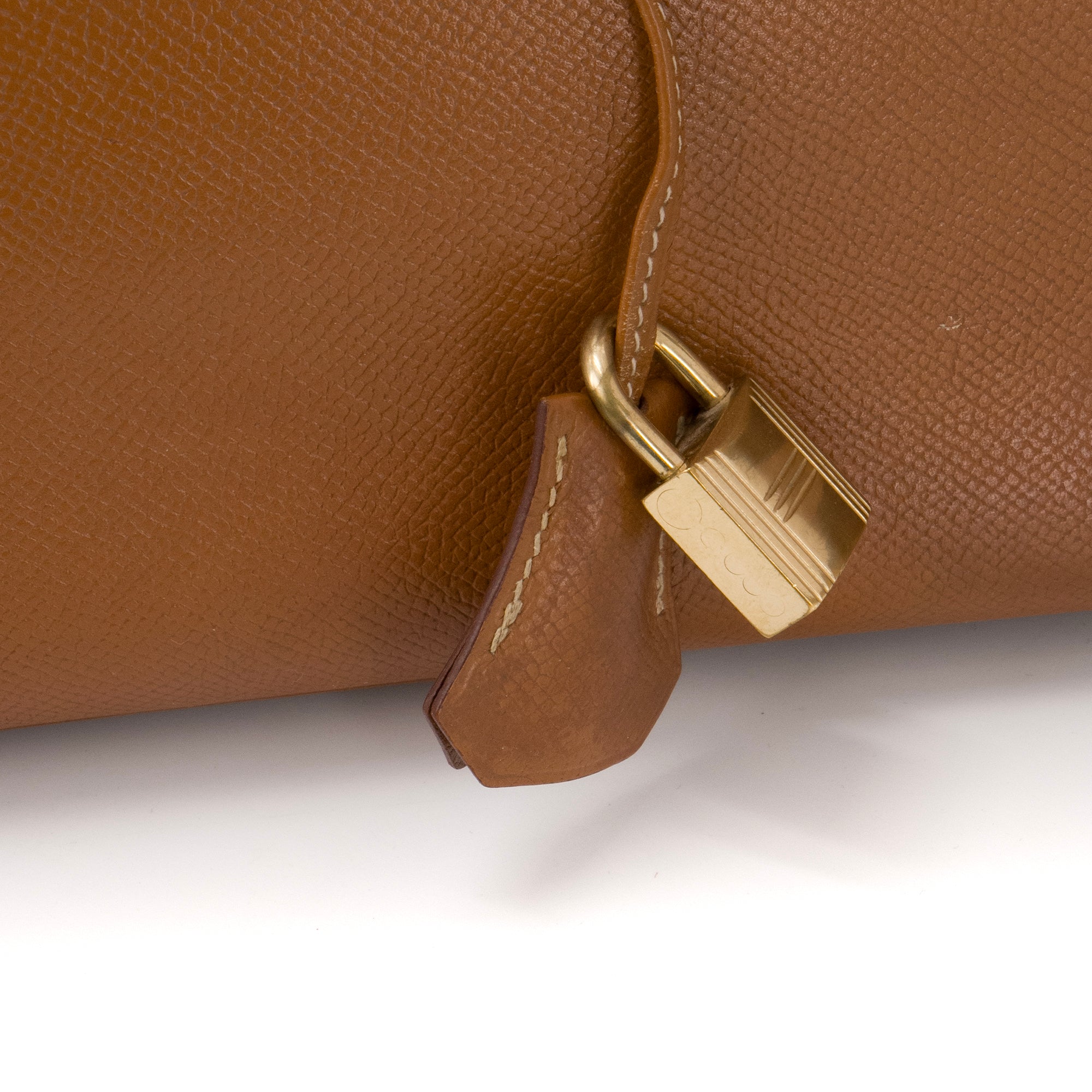 HERMÈS - Sac à main Birkin 35 Hermès en cuir epsom gold vintage