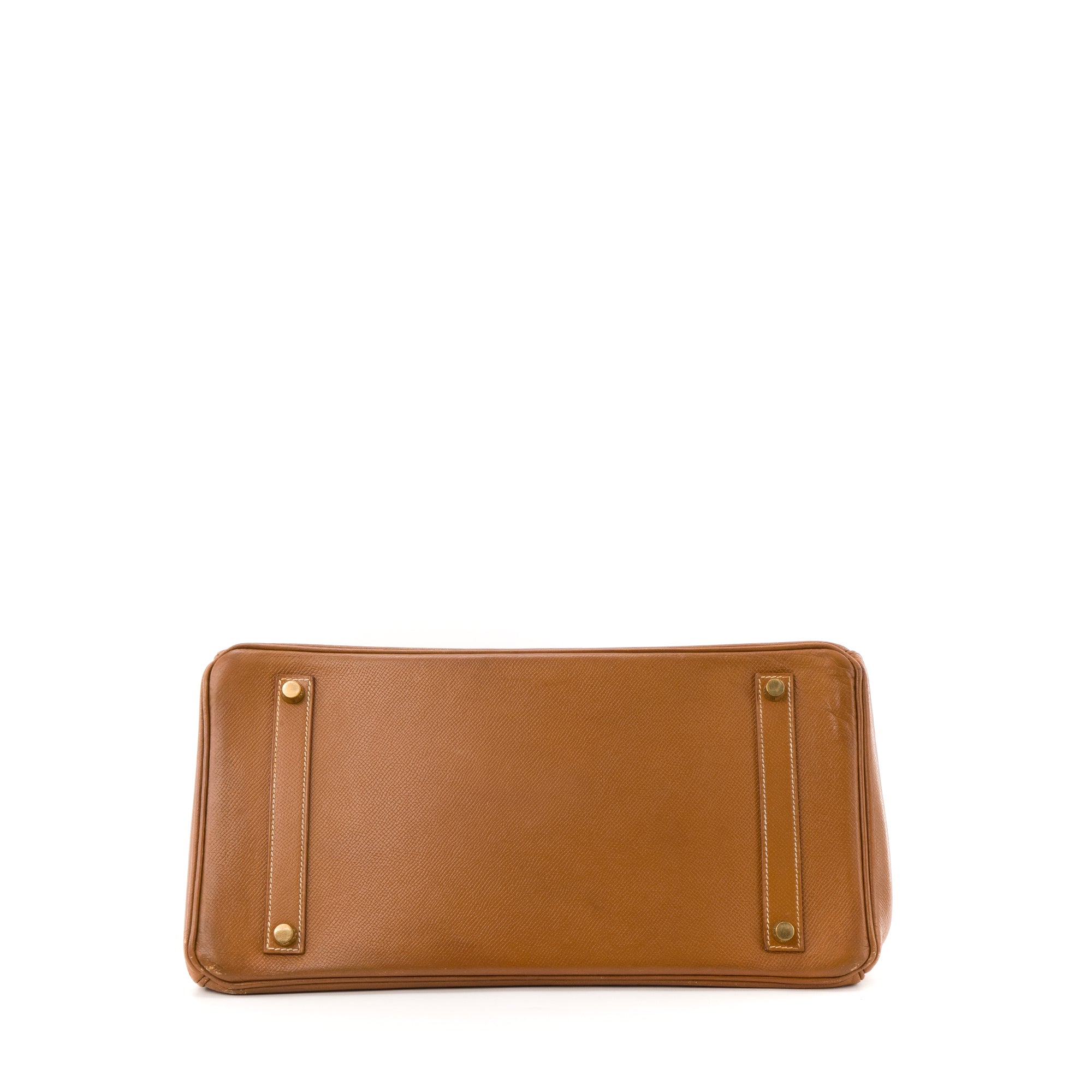 HERMÈS - Sac à main Birkin 35 Hermès en cuir epsom gold vintage