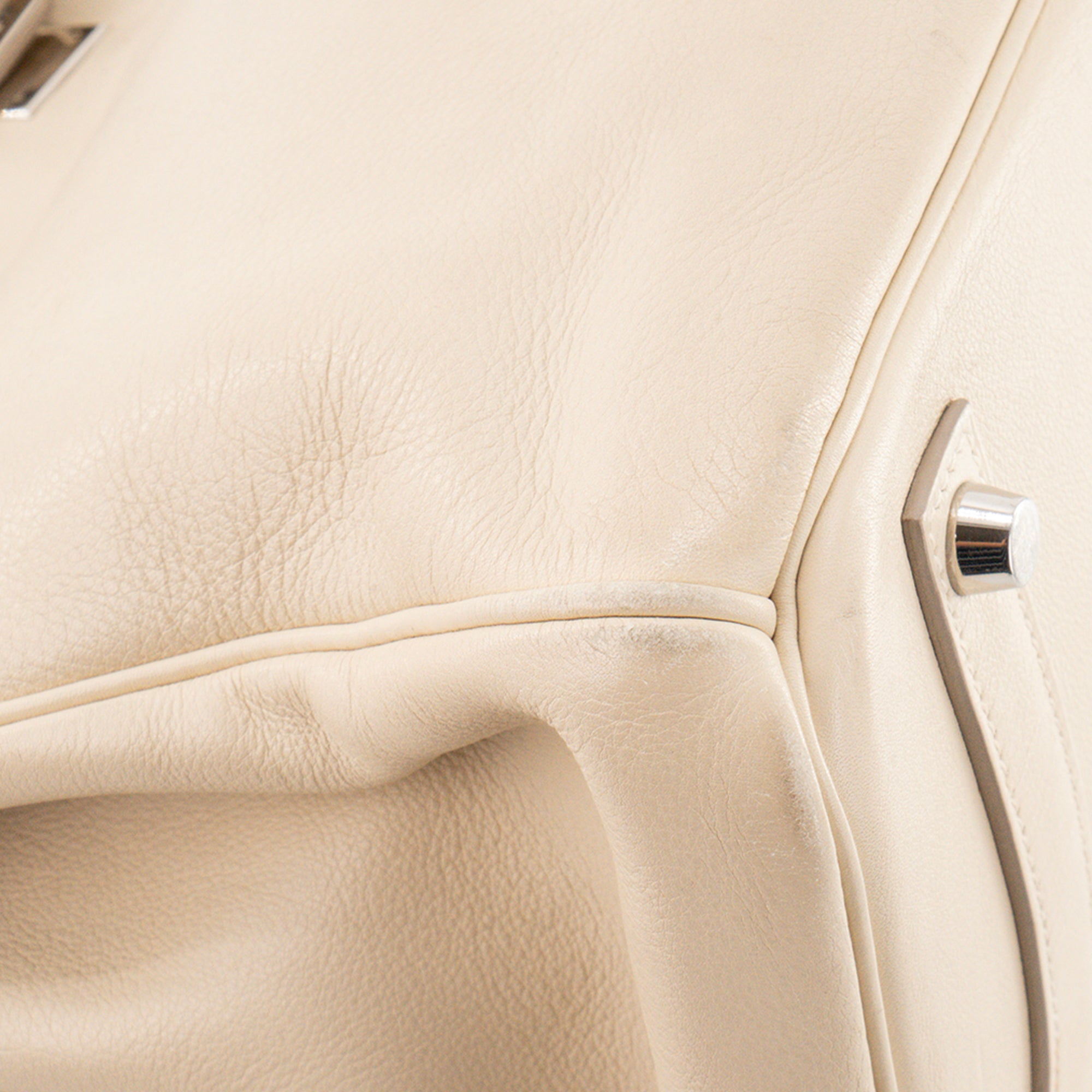 HERMÈS - Sac à main Birkin 35 Hermès en cuir Swift craie beige