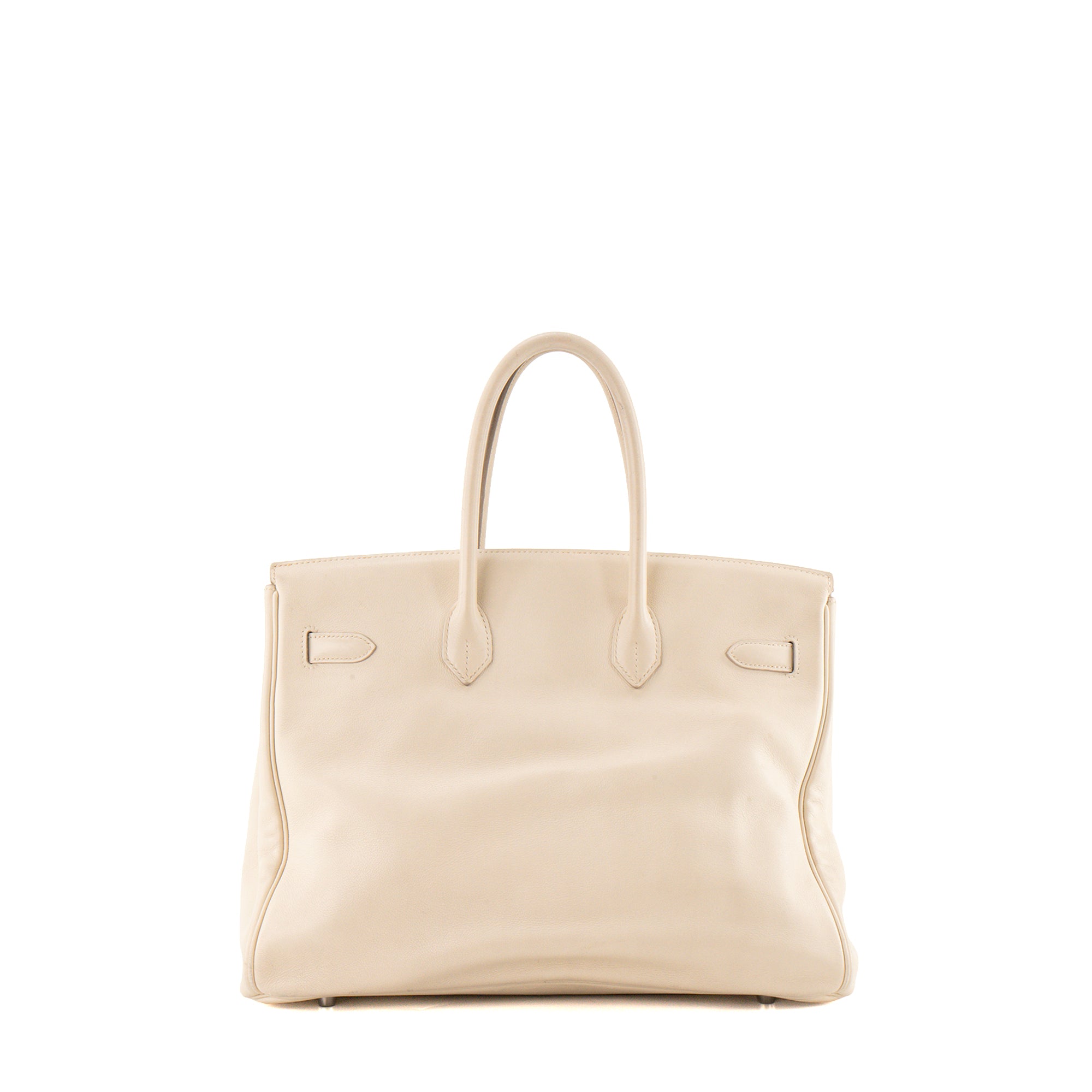 HERMÈS - Sac à main Birkin 35 Hermès en cuir Swift craie beige