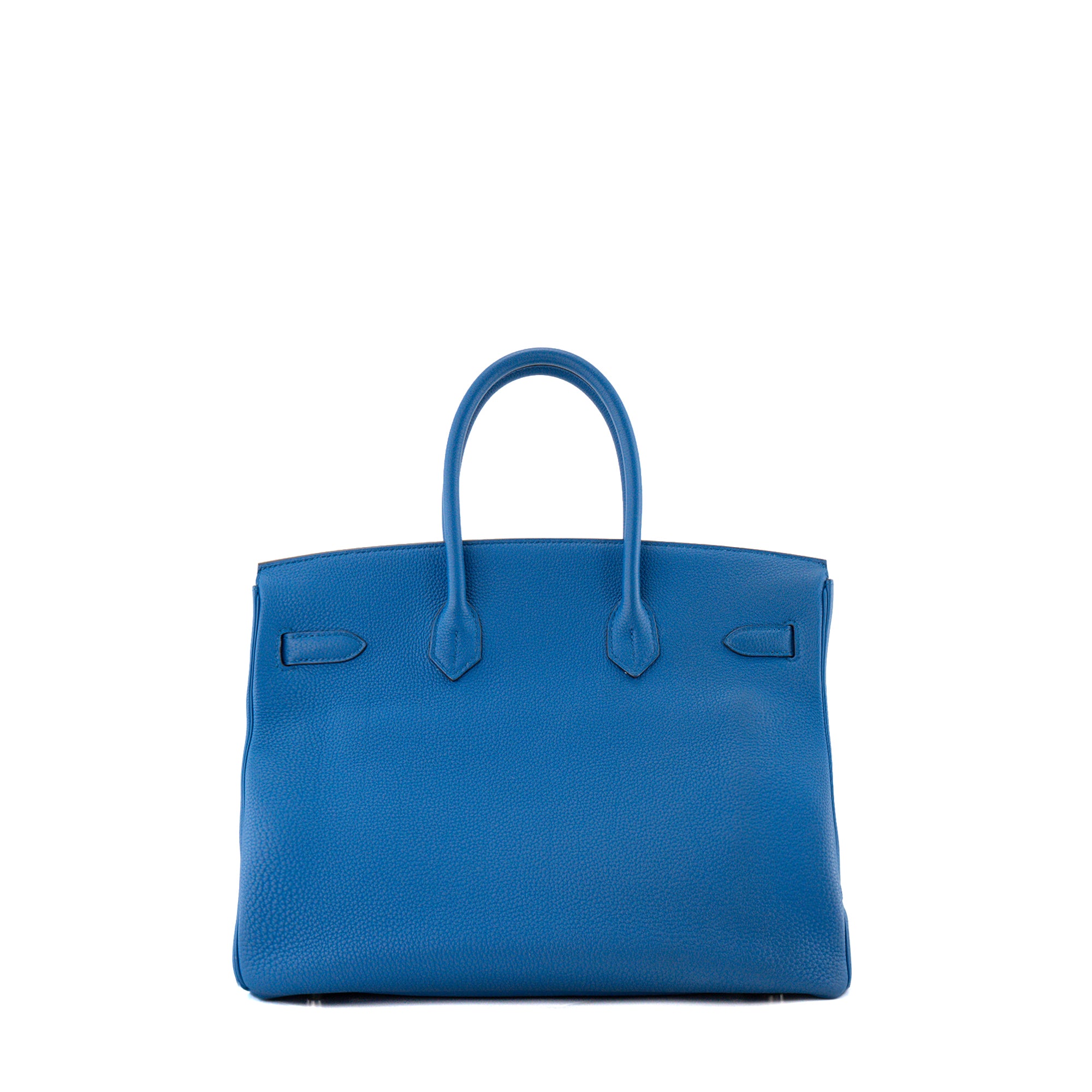 HERMÈS - Sac à main Birkin 35 Hermès en cuir togo bleu zellige
