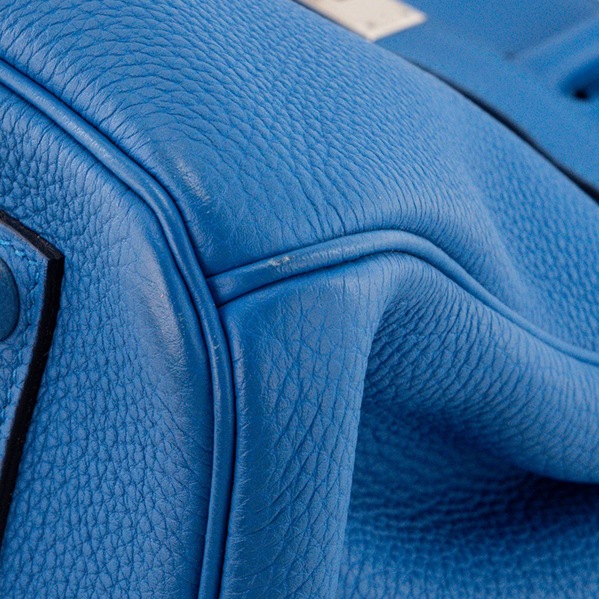 HERMÈS - Sac à main Birkin 35 Hermès en cuir togo bleu zellige
