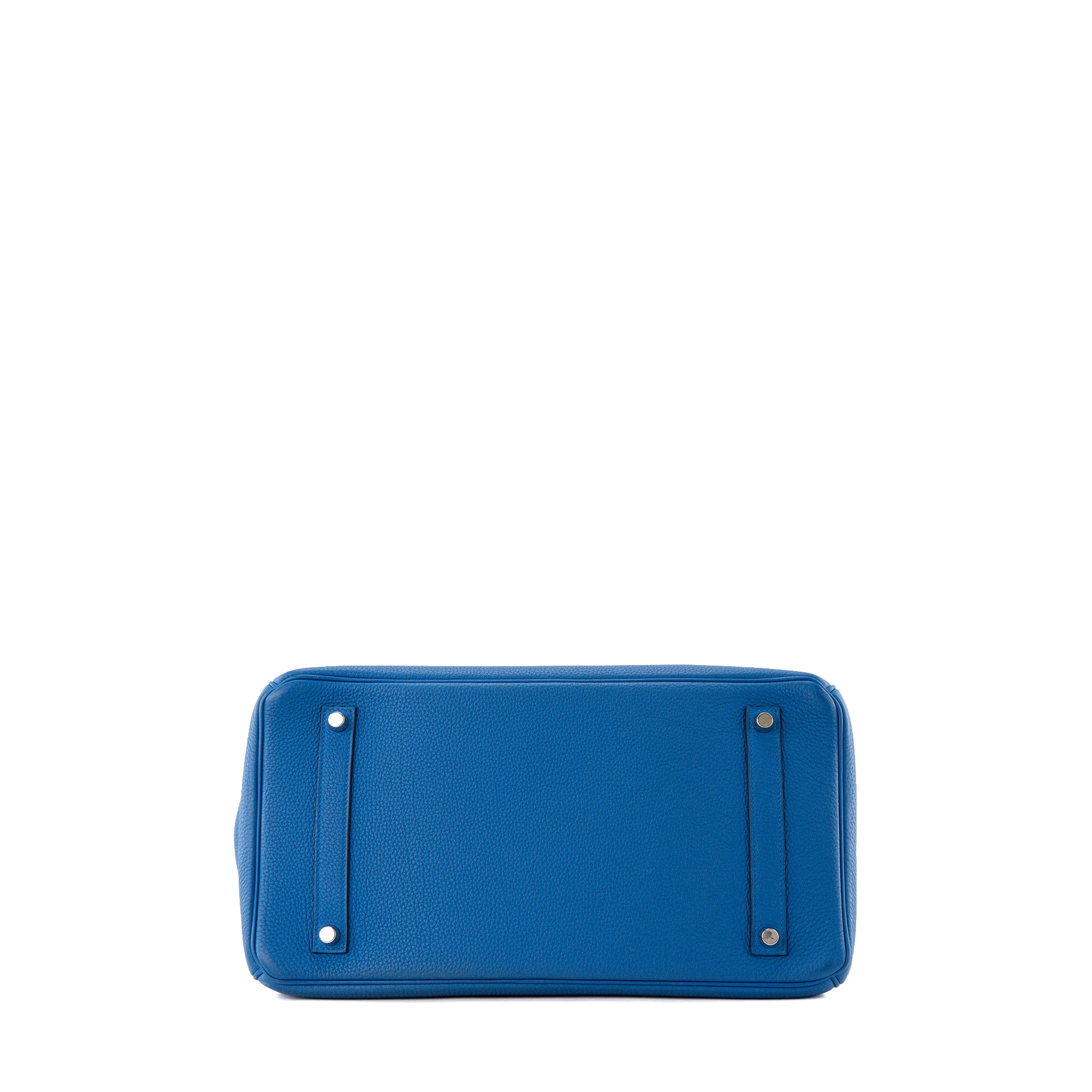 HERMÈS - Sac à main Birkin 35 Hermès en cuir togo bleu zellige