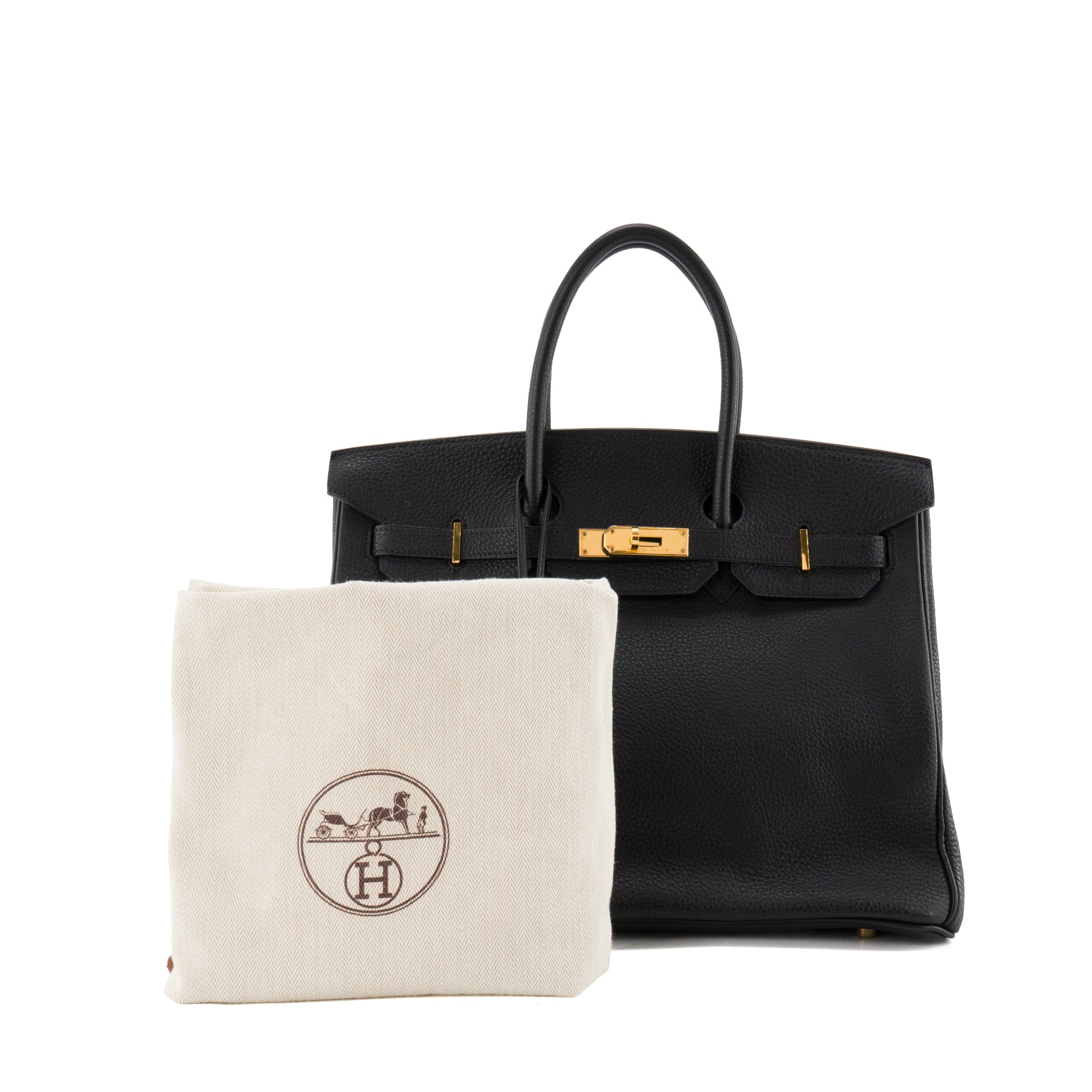 HERMÈS - Sac à main Birkin 35 Hermès en cuir togo noir