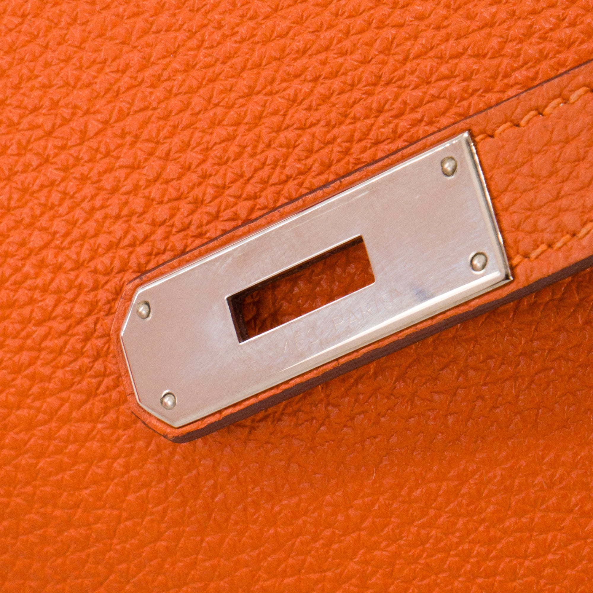 HERMÈS - Sac à main Birkin 35 Hermès en cuir togo Orange H
