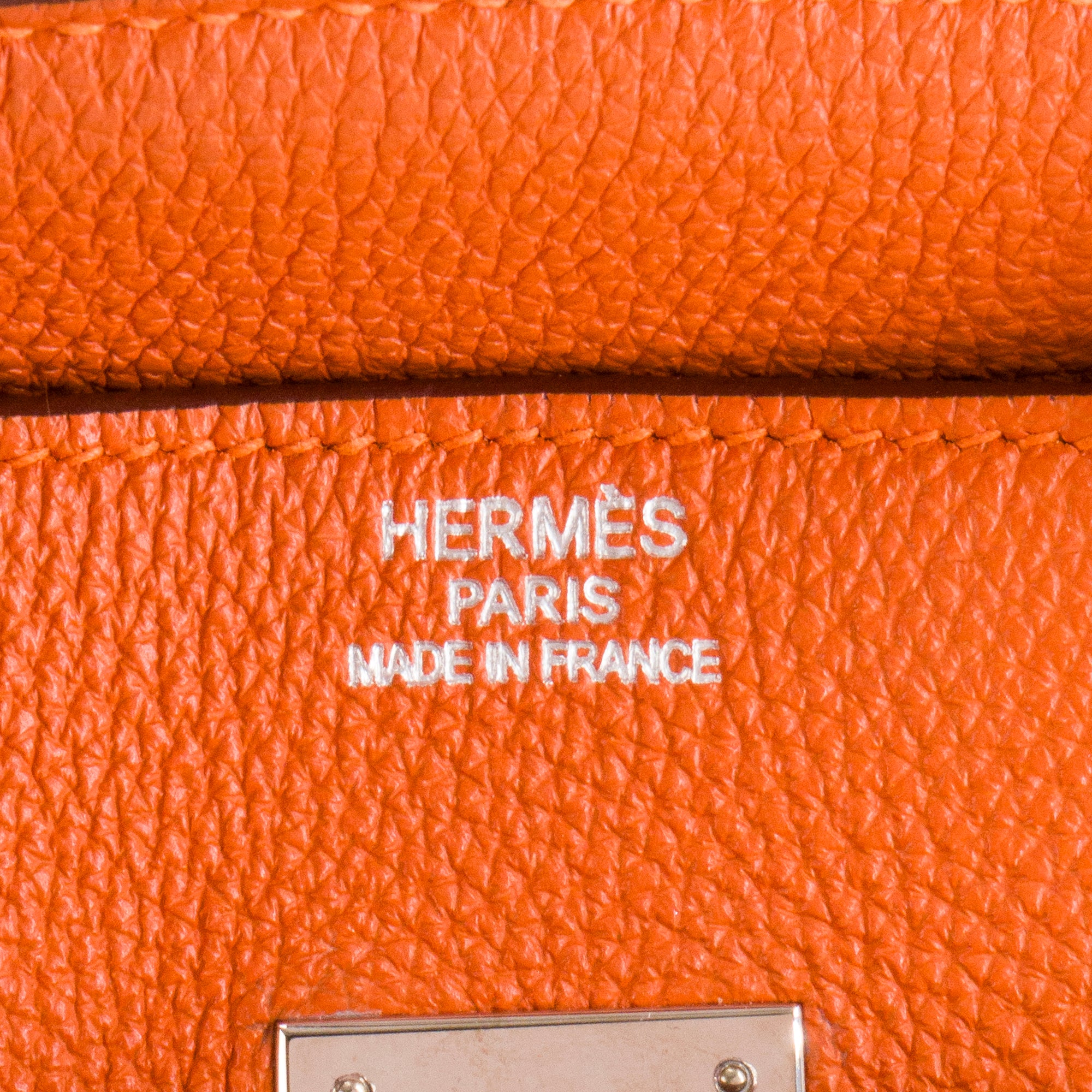 HERMÈS - Sac à main Birkin 35 Hermès en cuir togo Orange H
