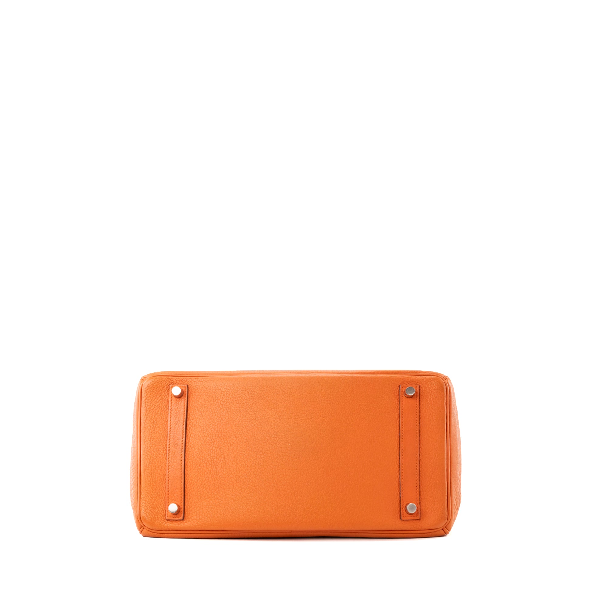 HERMÈS - Hermès Birkin 35 Handbag in Orange Togo Leather