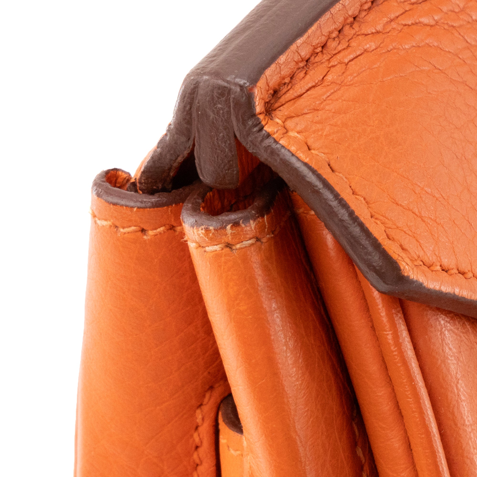 HERMÈS - Hermès Birkin 35 Handbag in Orange Togo Leather
