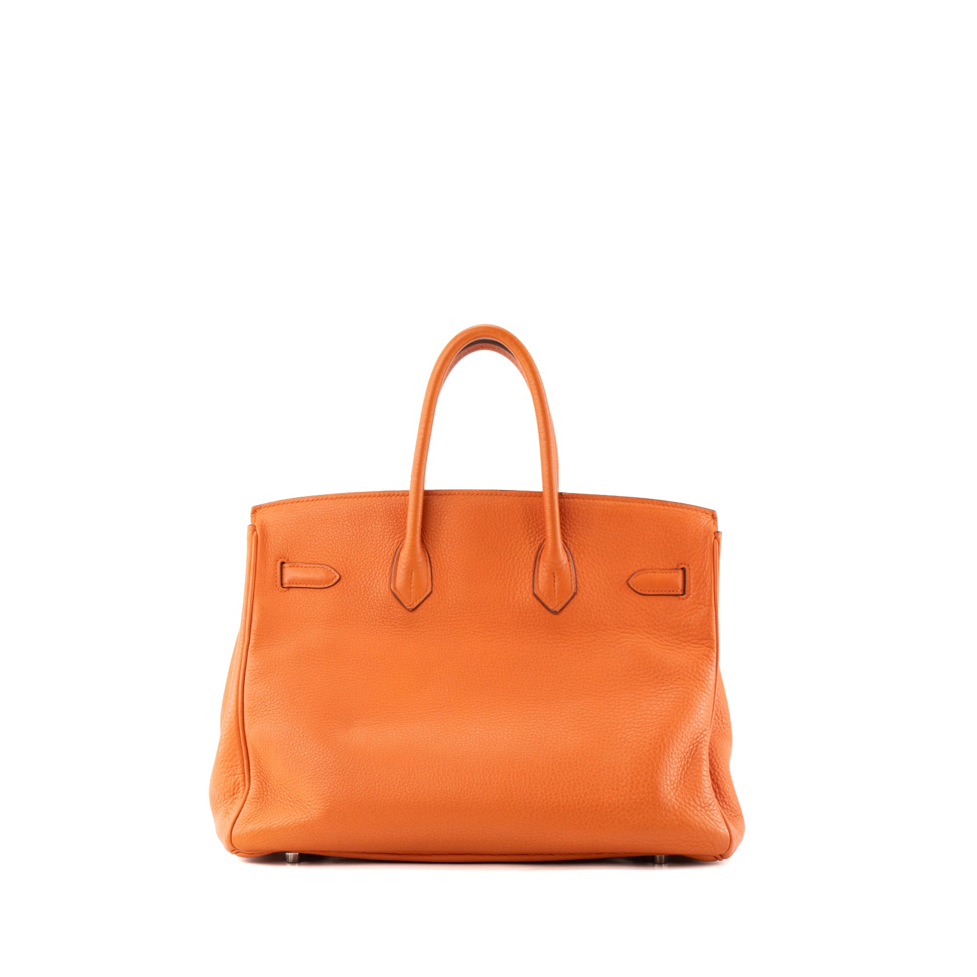 HERMÈS - Hermès Birkin 35 Handbag in Orange Togo Leather