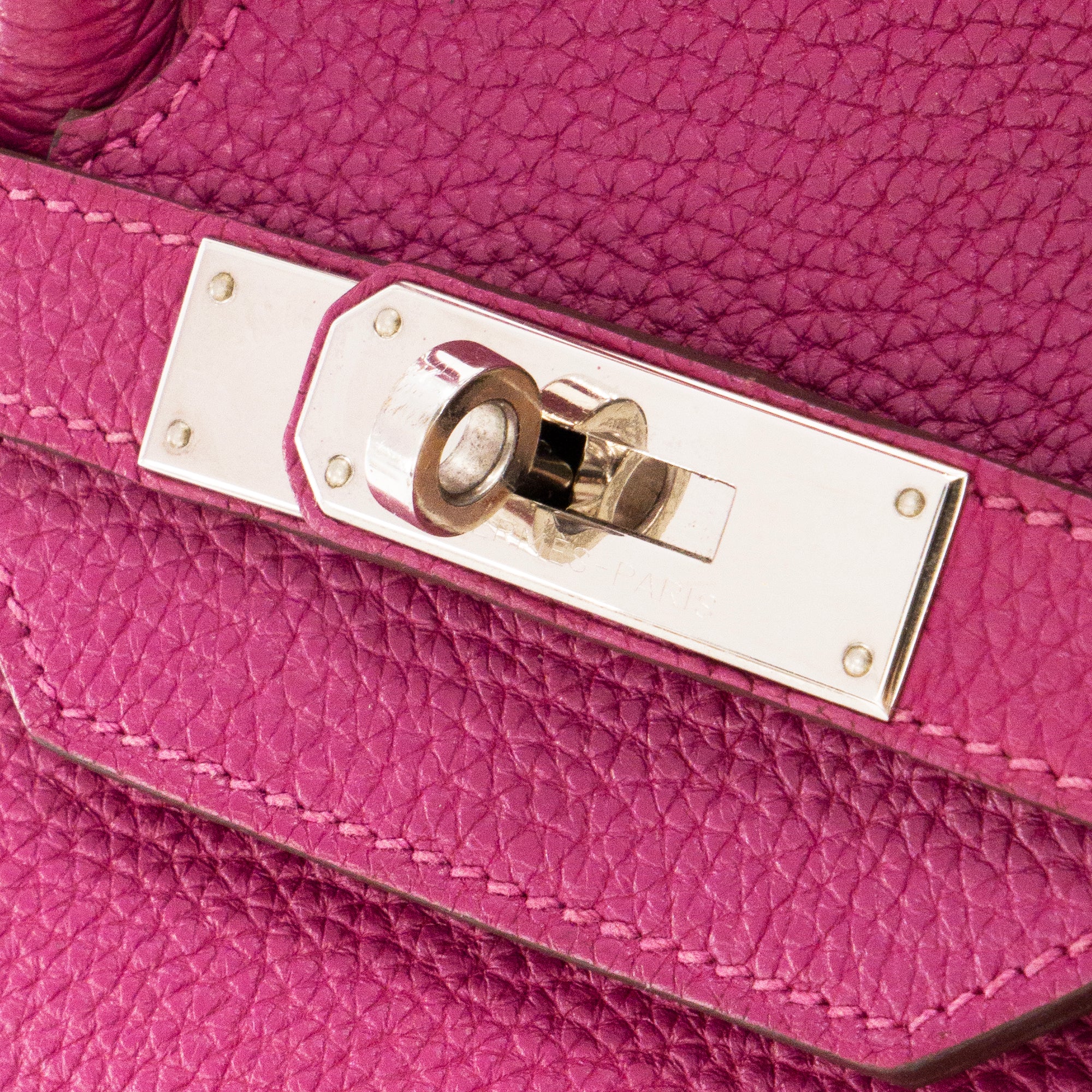 HERMÈS - Sac à main Birkin 35 Hermès en cuir togo violet Tosca