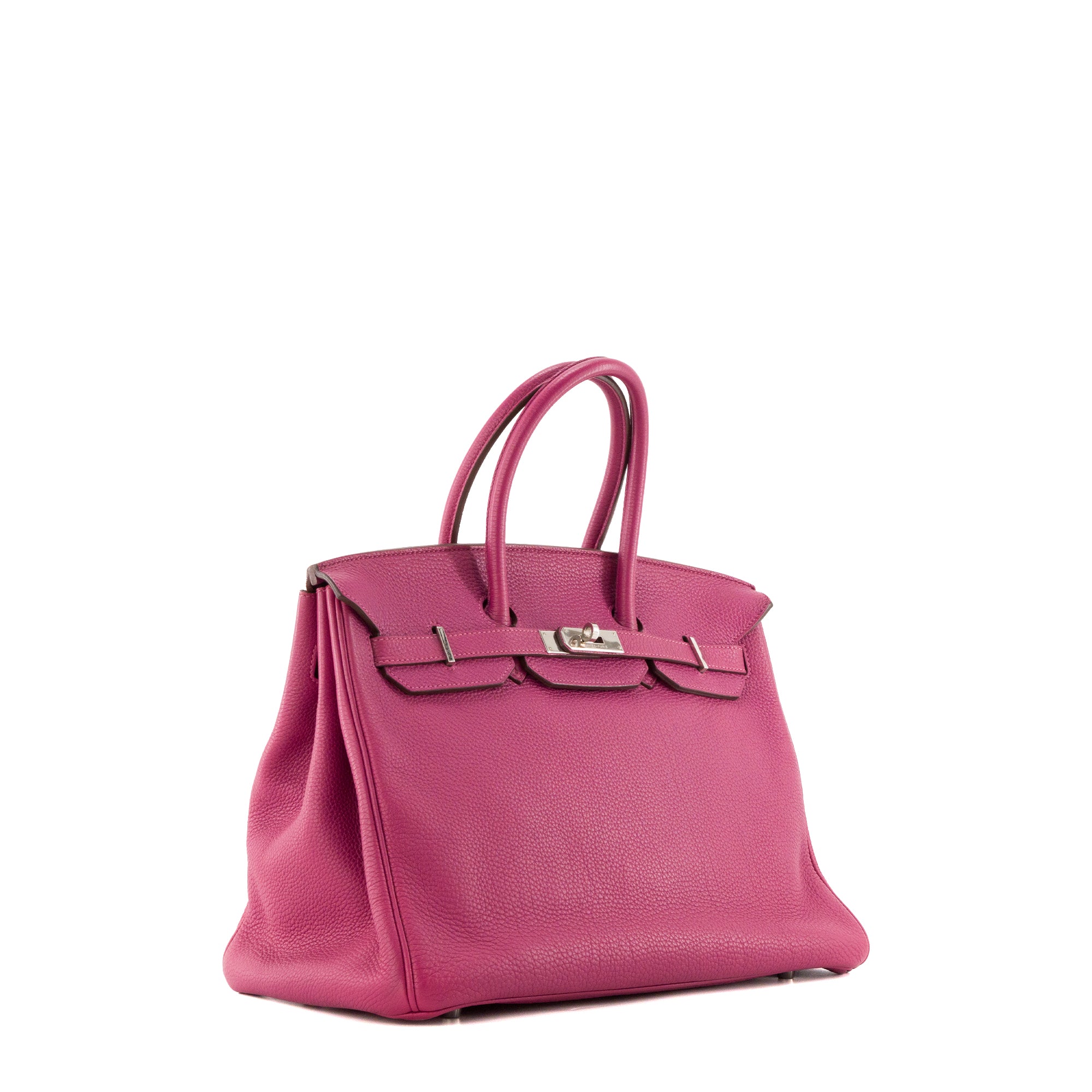 HERMÈS - Sac à main Birkin 35 Hermès en cuir togo violet Tosca