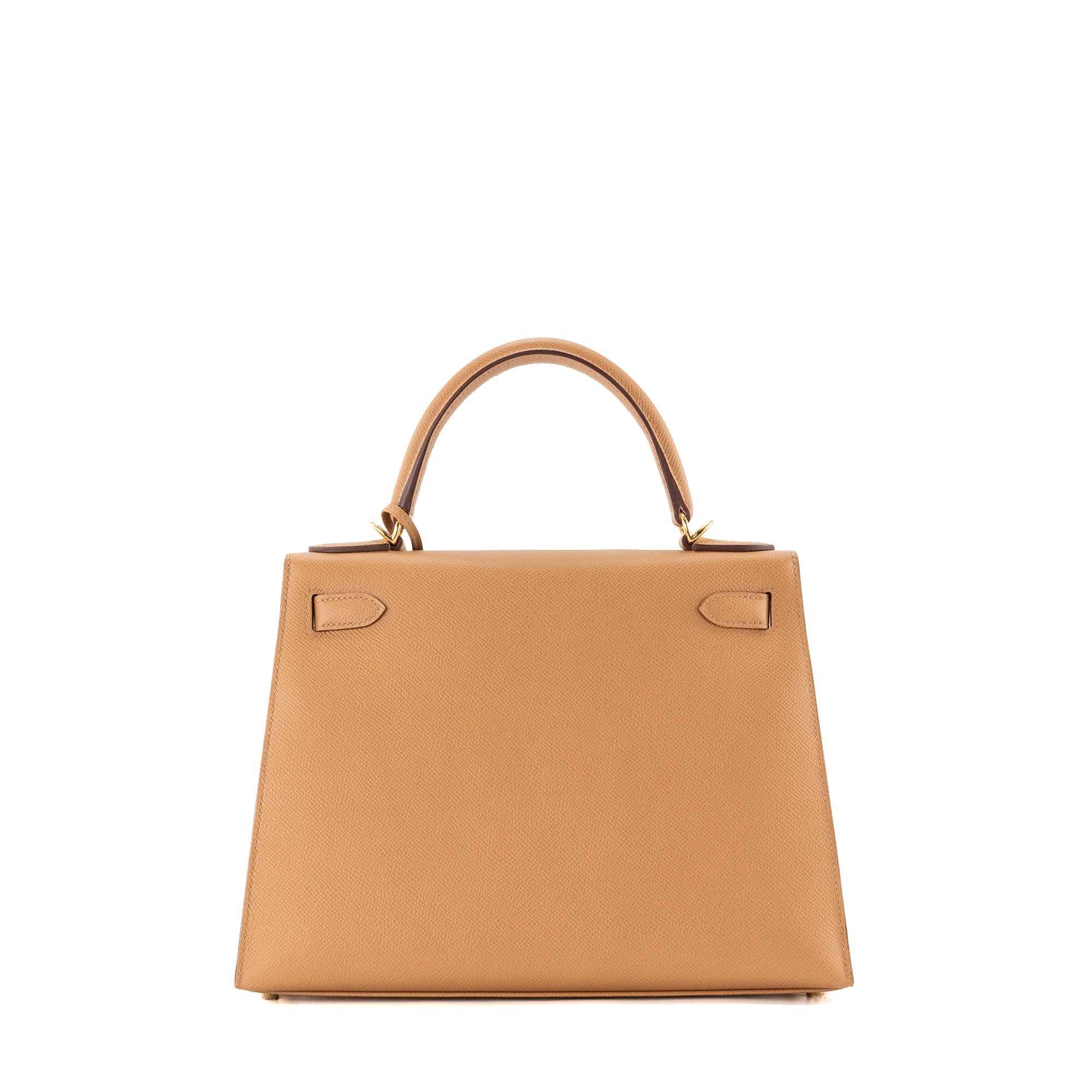 HERMÈS - Sac à main Kelly 28 Hermès en cuir epsom biscuit sellier