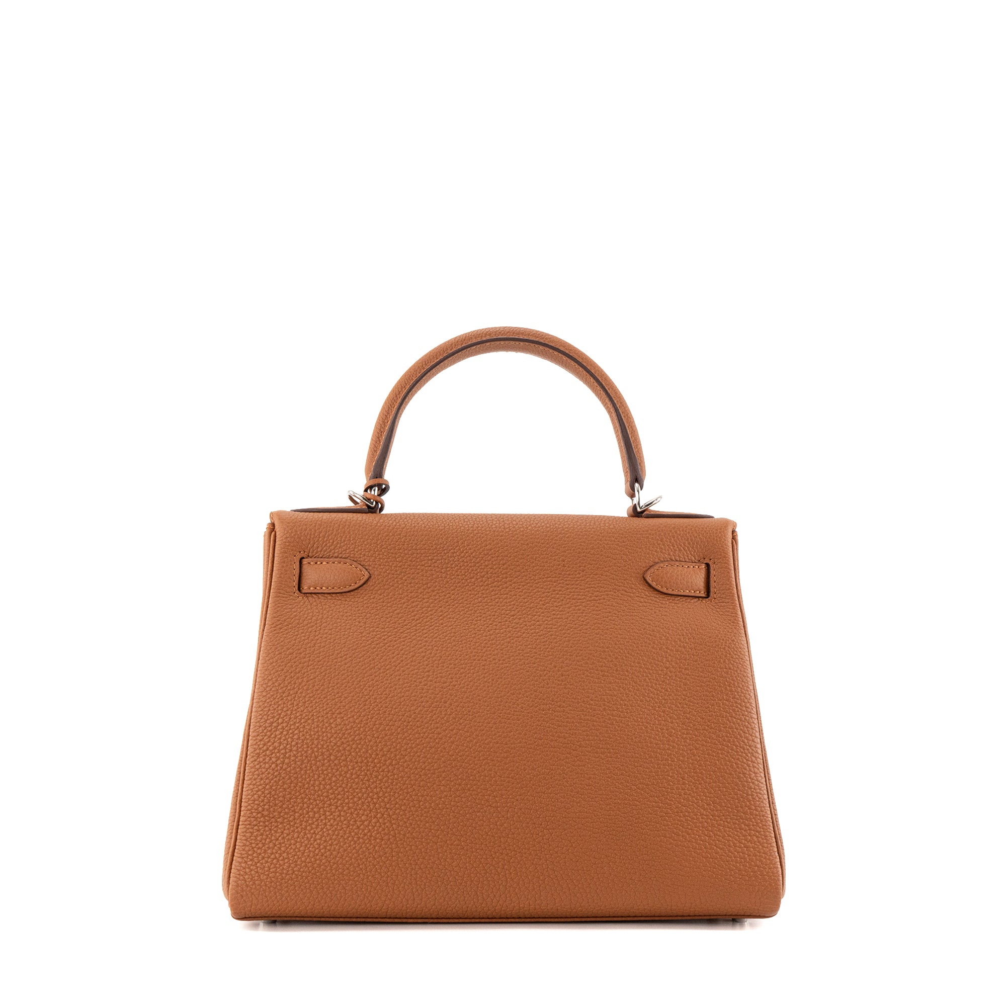 HERMÈS - Sac à main Kelly 28 Hermès en cuir togo gold HSS