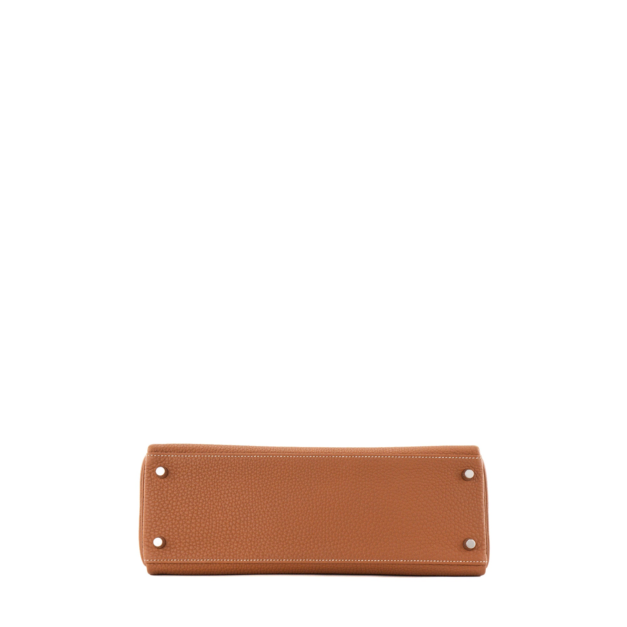 HERMÈS - Sac à main Kelly 32 Hermès en cuir togo gold HSS