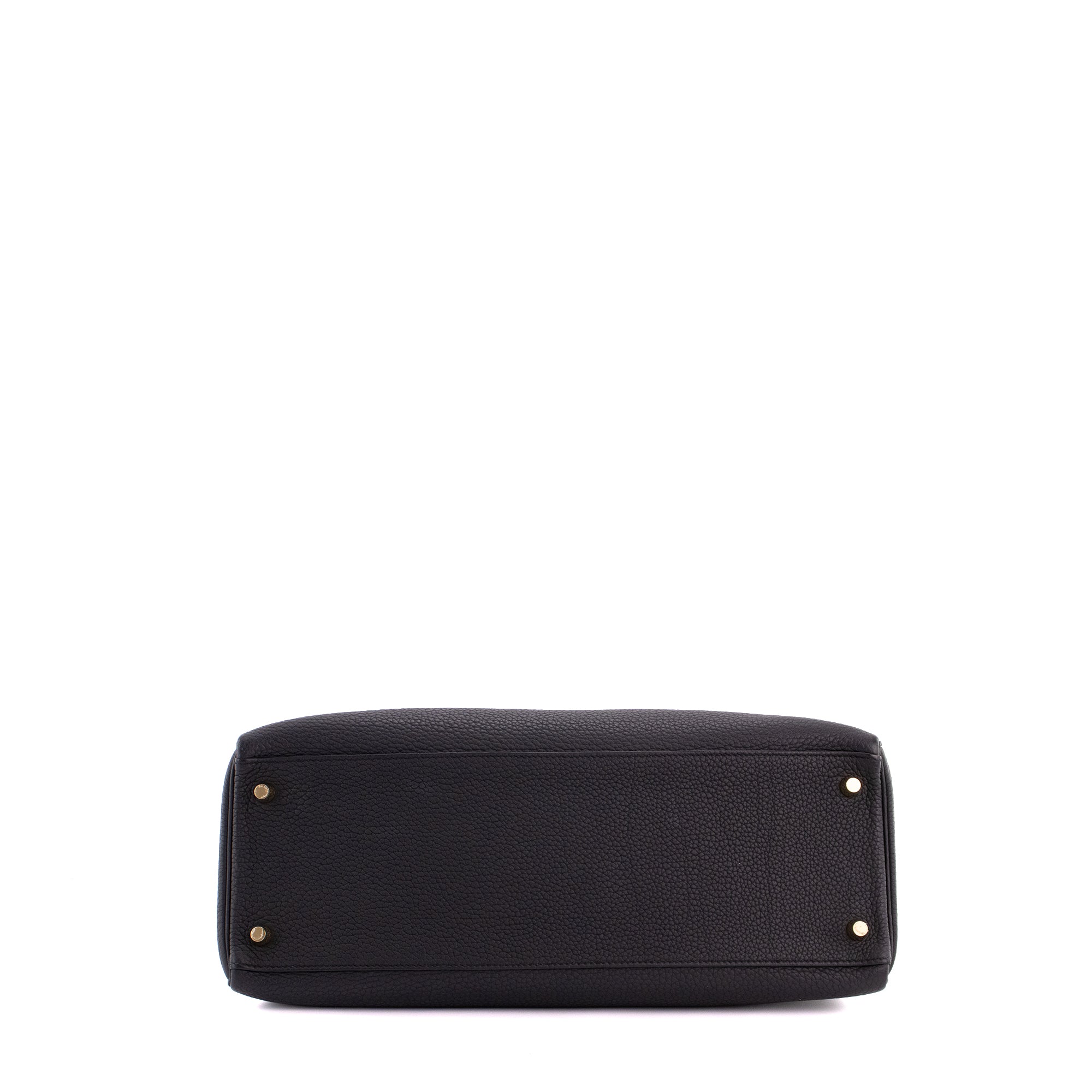 HERMÈS - Sac à main Kelly 32 Hermès en cuir togo noir