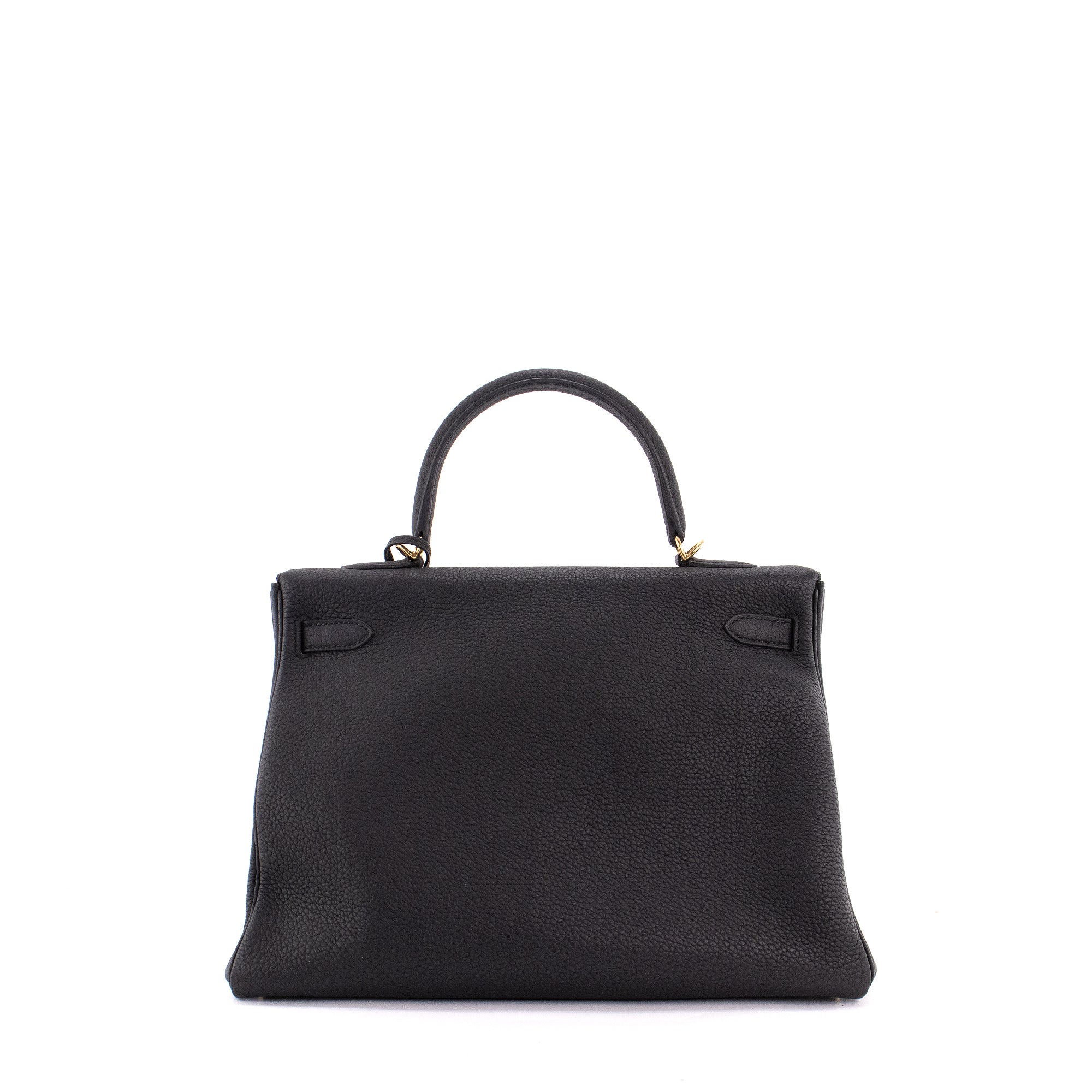 HERMÈS - Sac à main Kelly 32 Hermès en cuir togo noir