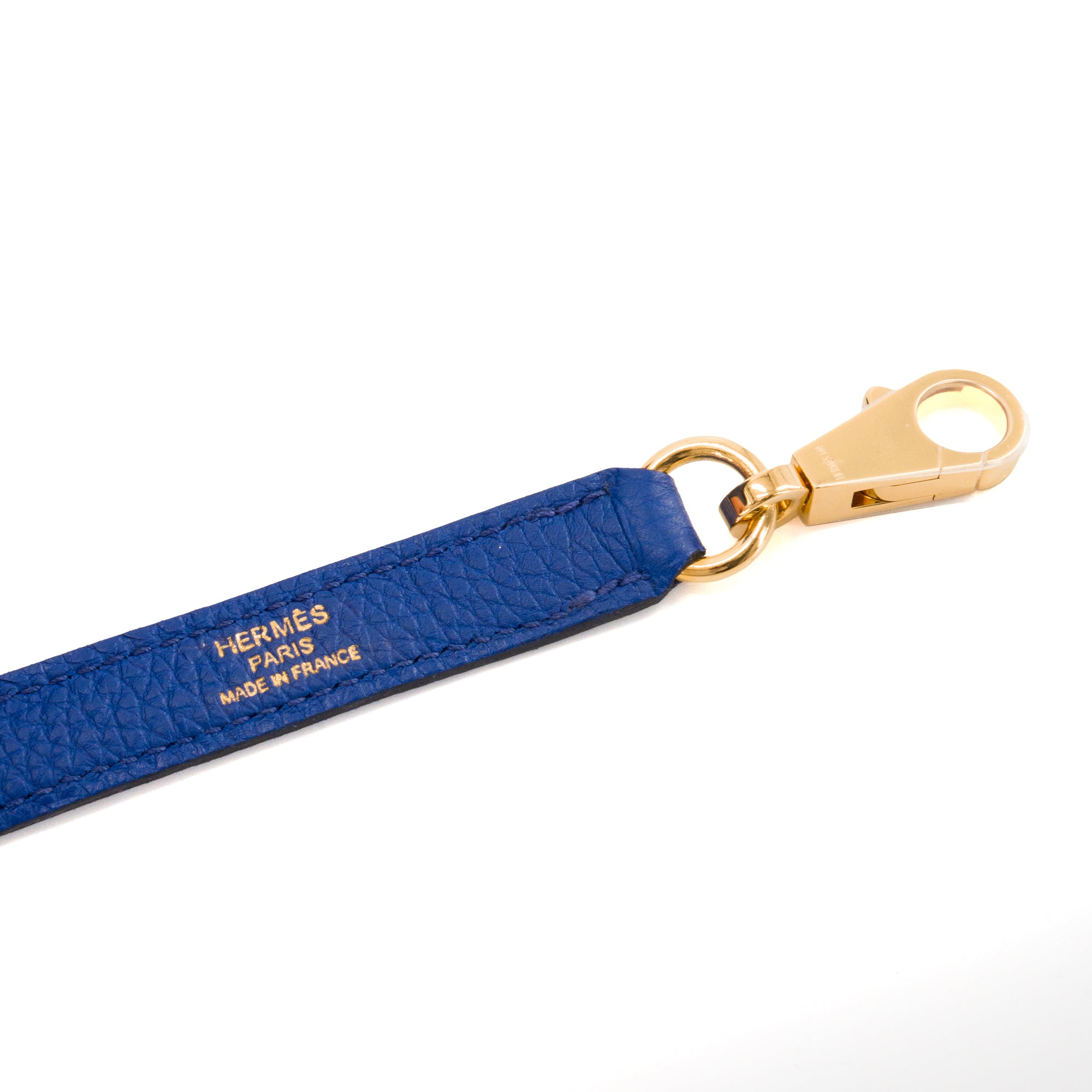 HERMÈS - Sac à main Kelly 35 Hermès en cuir clémence couleur bleu roi