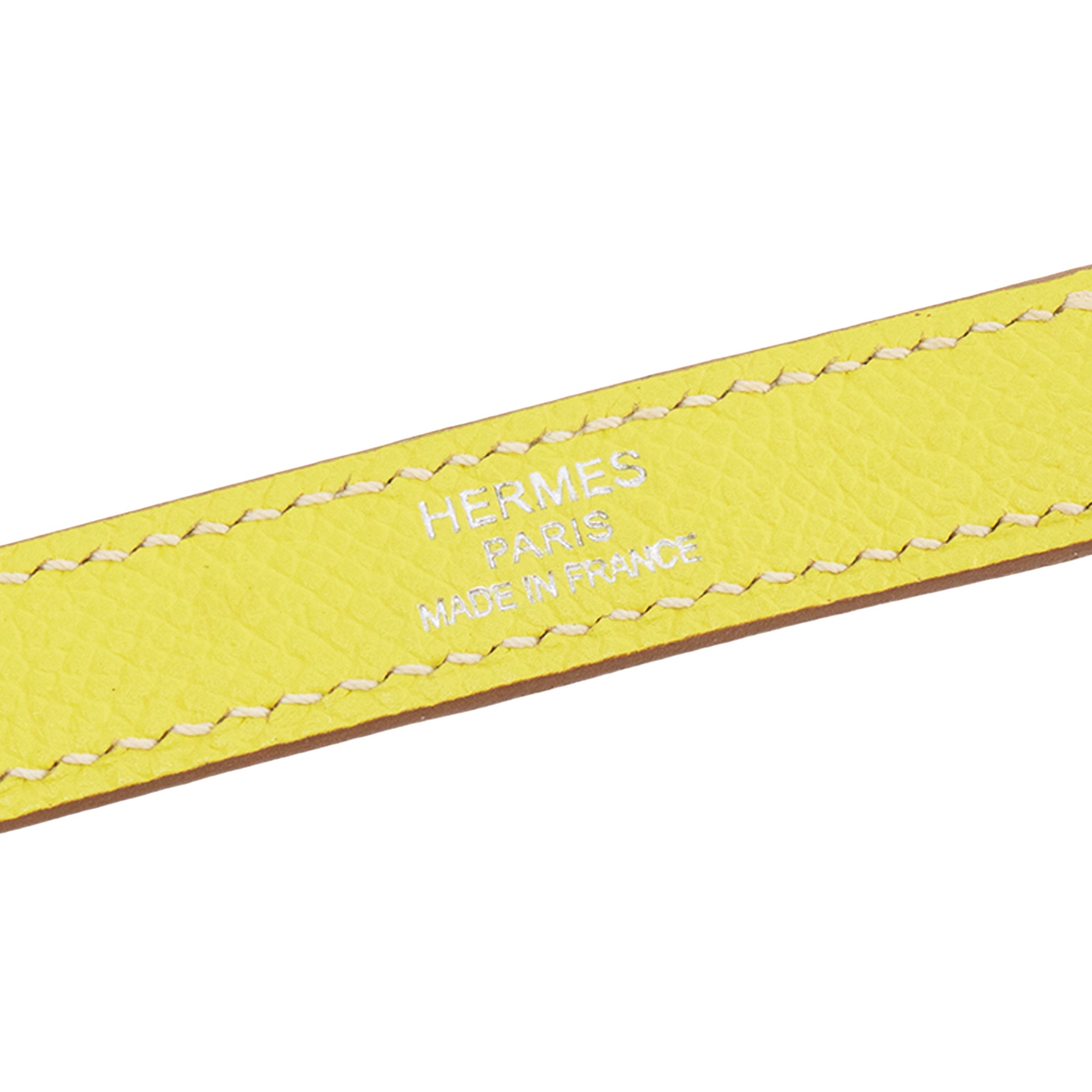 HERMÈS - Sac à main Kelly 35 Hermès en cuir epsom jaune