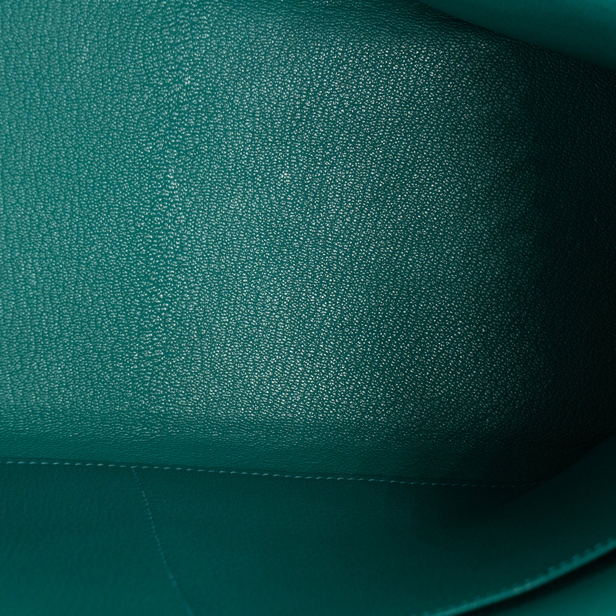 HERMÈS - Sac à main Kelly 35 Hermès en cuir de Chèvre Mysore Bleu Paon