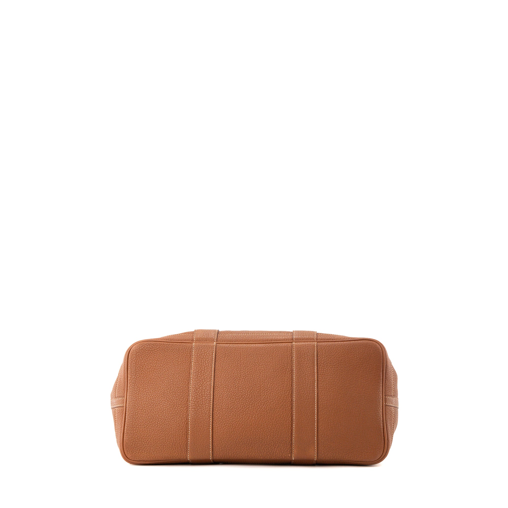 HERMÈS - Sac Cabas Garden Party Hermès en cuir togo marron gold