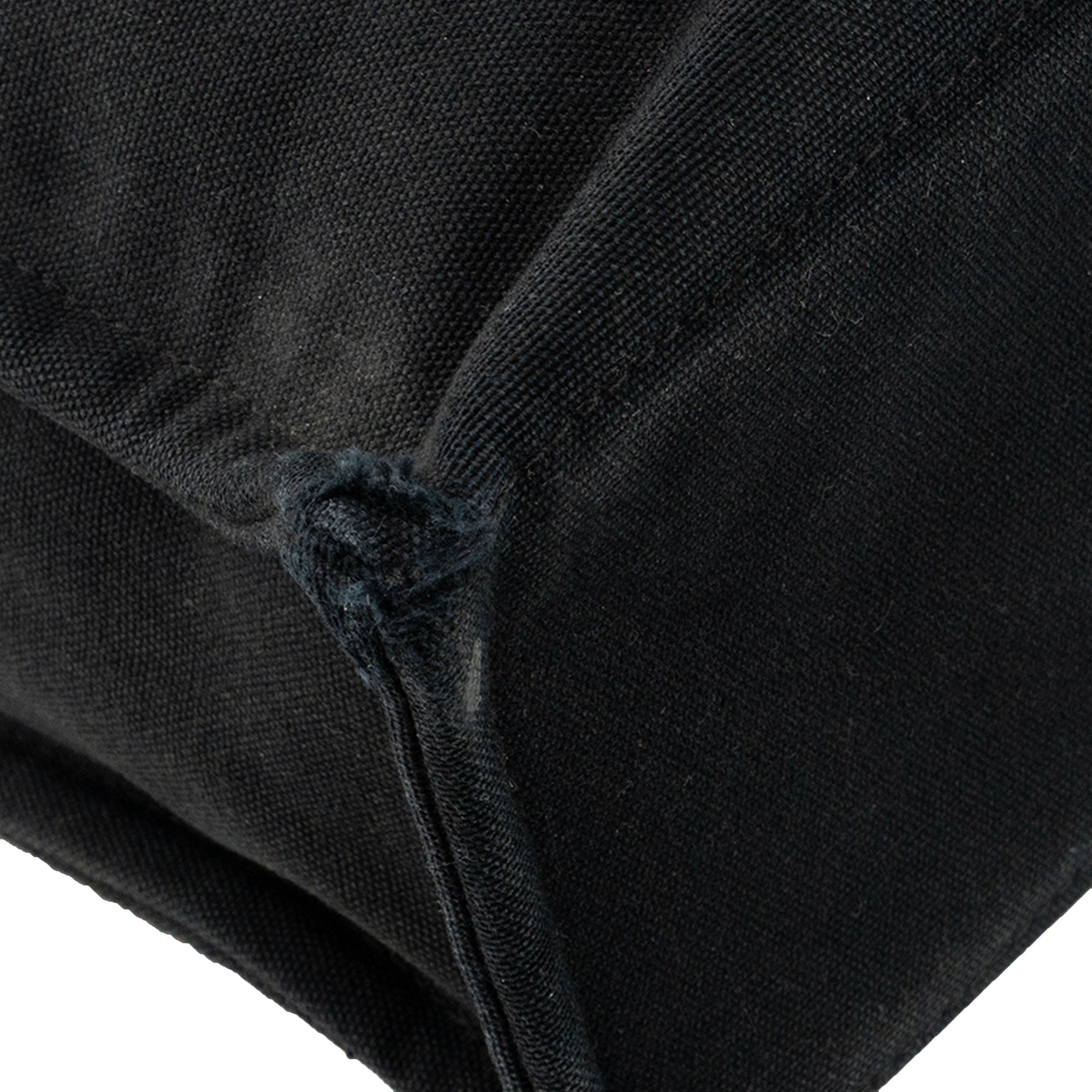 HERMÈS - Sac cabas Toto Hermès en toile noire et grise